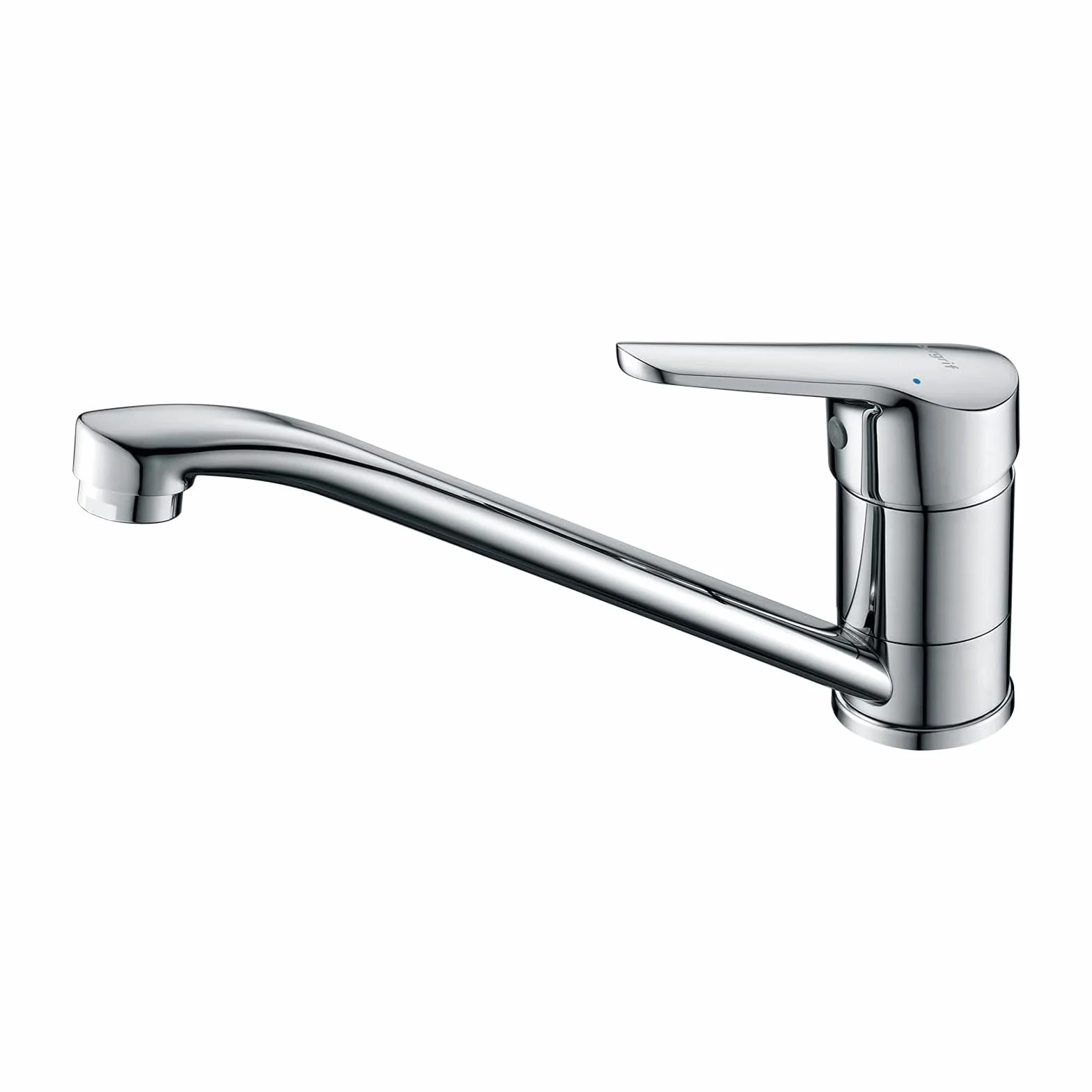 Ibergrif Mitigeur d'Evier Robinet Cuisine Monocommande Orientable 360° Laiton Chromé Argent