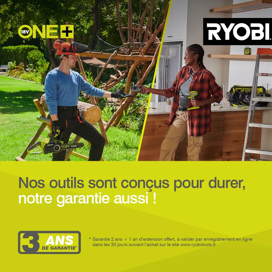 RYOBI Souffleur sans Fil 18V One+ OBL1820S 245km/h Léger Compact