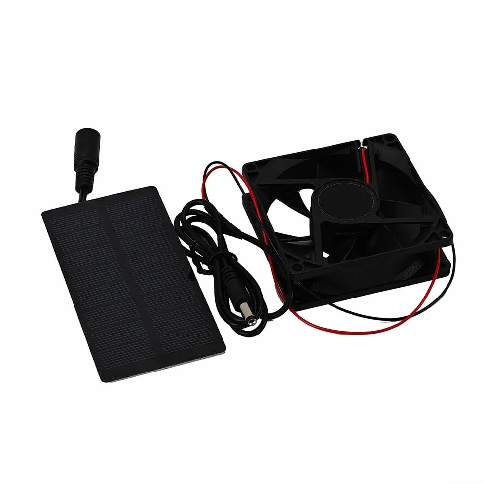 Ventilateur solaire 10W 5V IP65 étanche pour camping poulailler serres