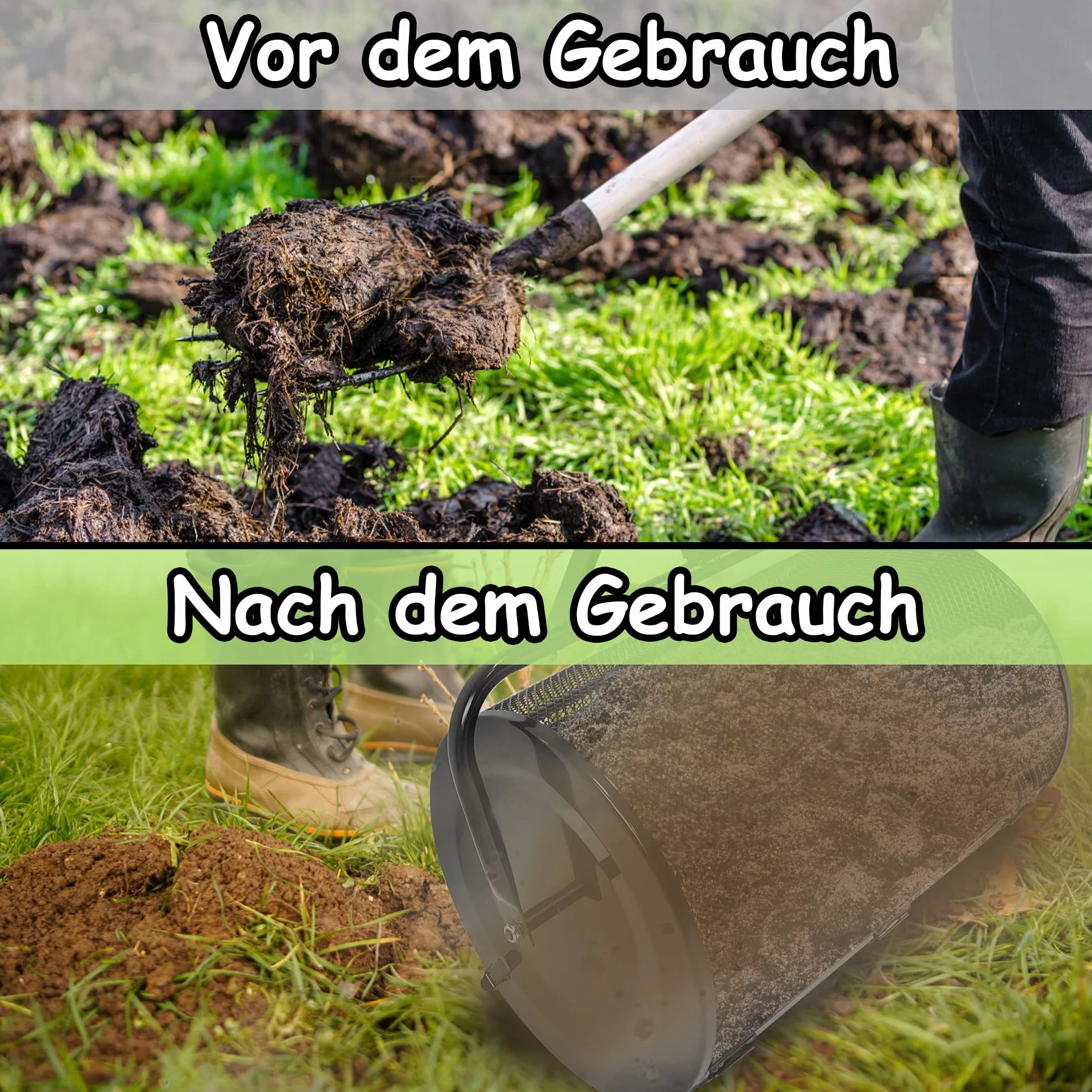 Épandeur de compost NAIZY 40x65x110 cm 81 l acier pour gazon engrais semences