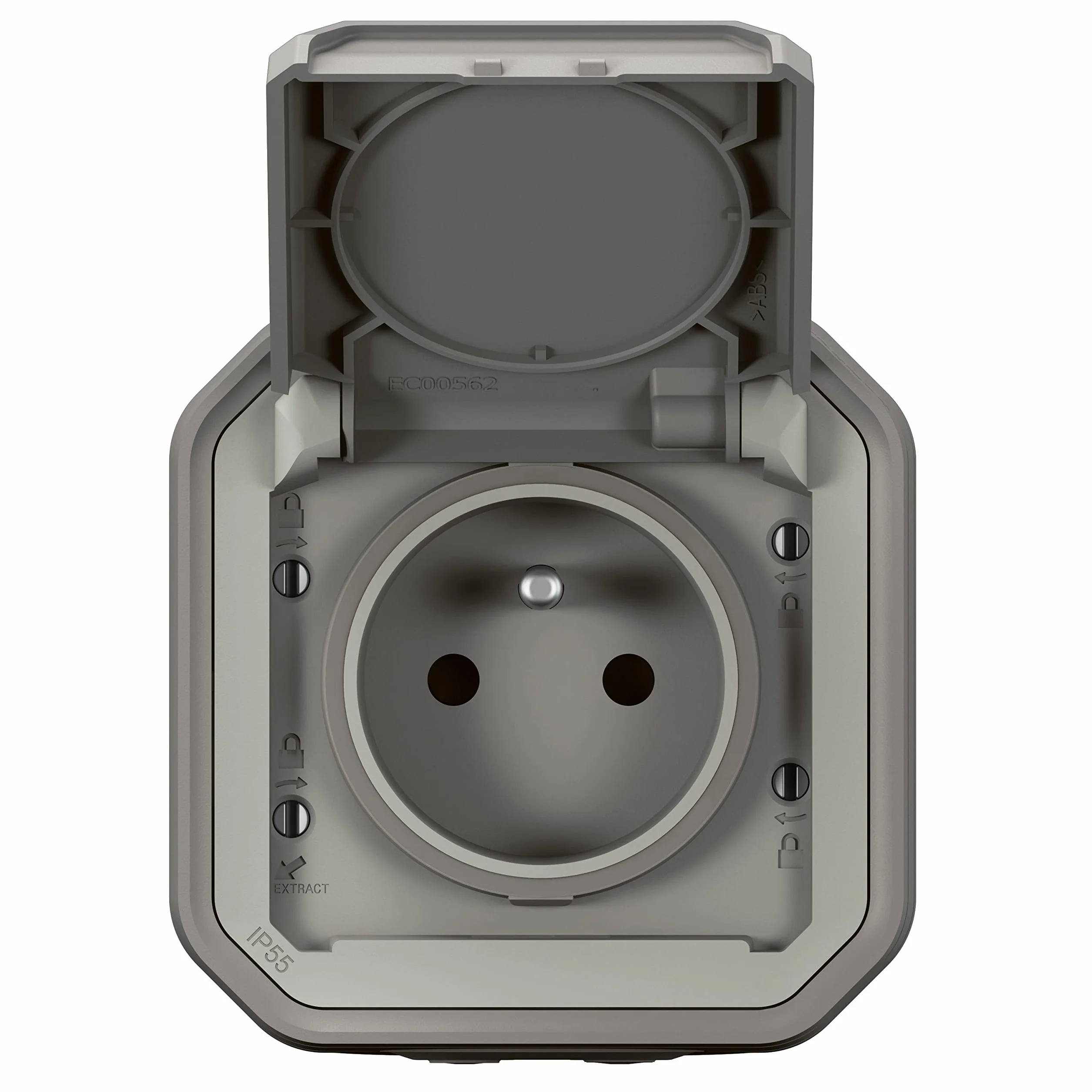Legrand Prise Etanche IP55 Plexo 2P+T 16A Gris