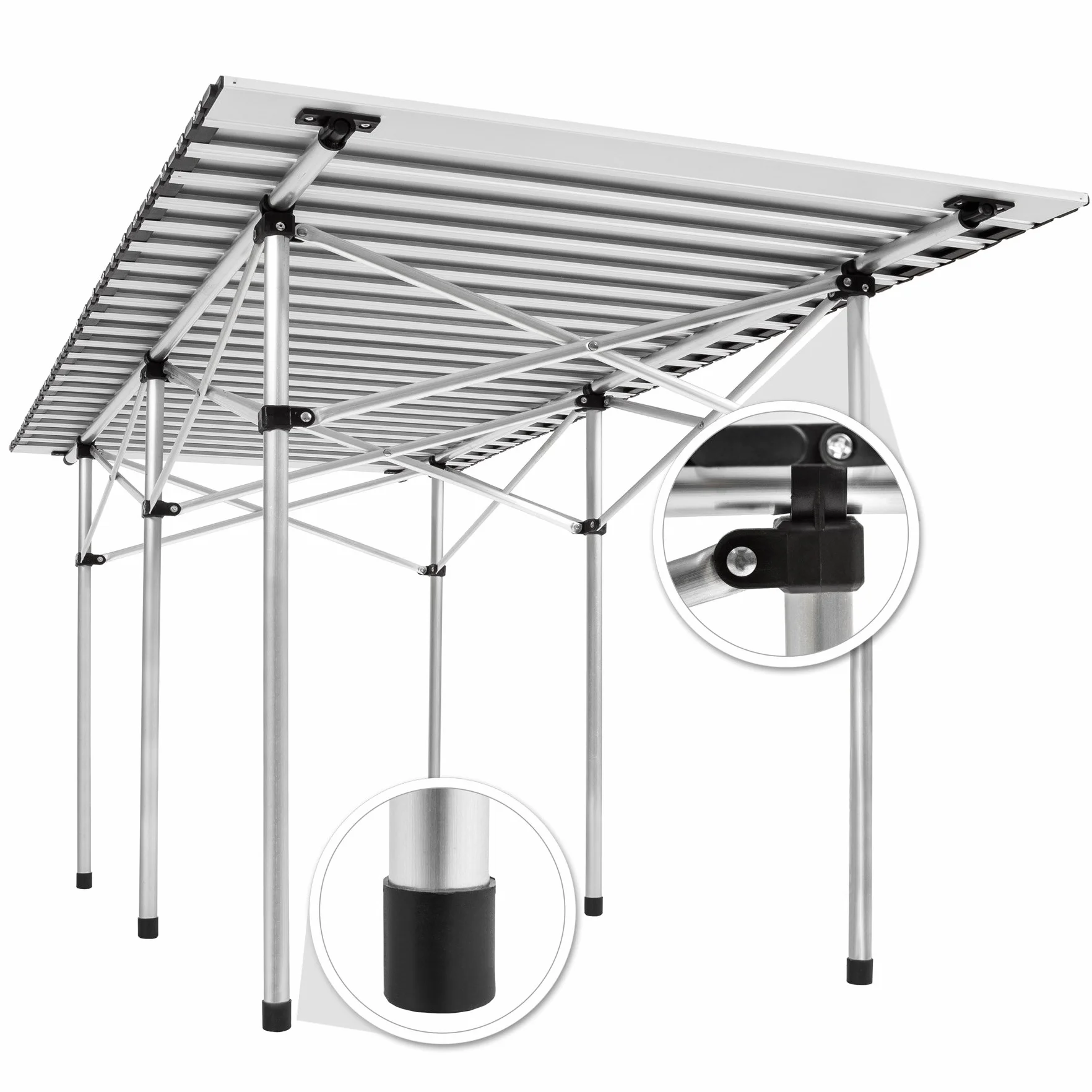 TecTake Table Pliante de Camping Aluminium Jardin BBQ Barbecue Pique-Nique Portable