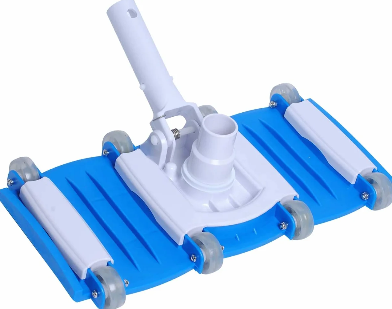 Poweka Tête de Brosse pour Aspirateur de Piscine 14" avec Roues, Flexible Pondérée