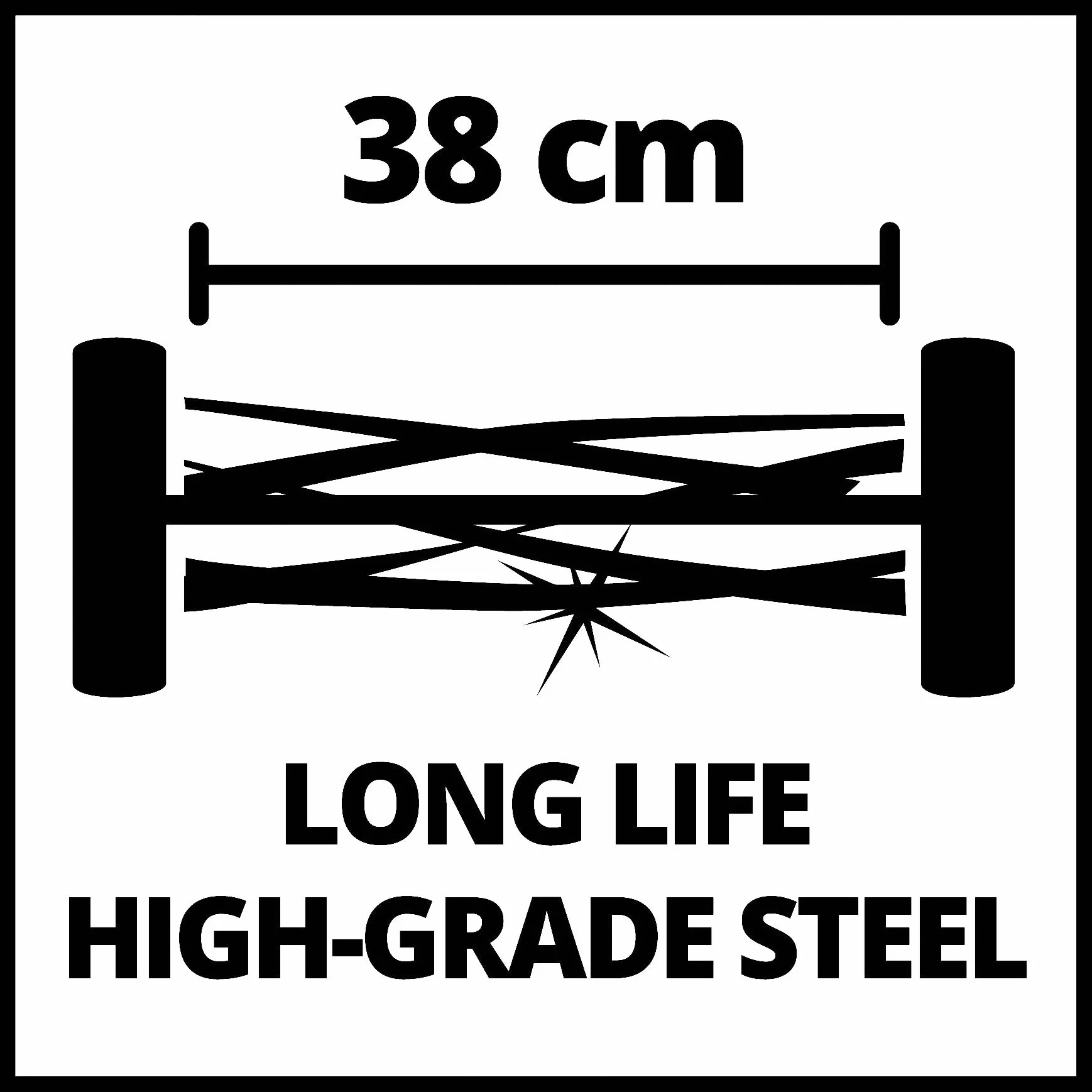 Einhell Tondeuse à Gazon Manuelle GC-HM 38 S-F 250 m² 13-38 mm 26L