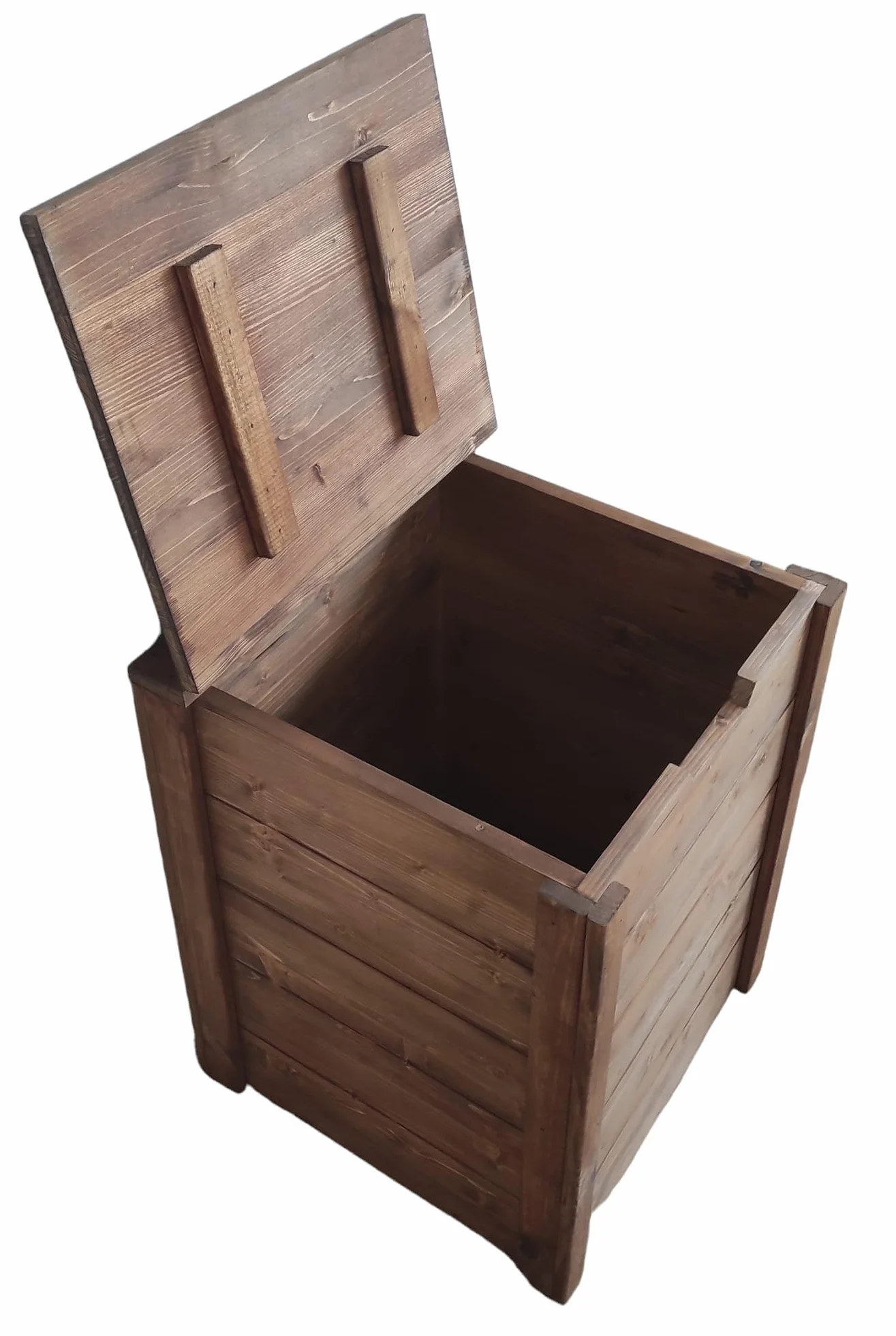 Coffre banc de rangement en bois 45x45x60 cm TOTAL WOOD 2012