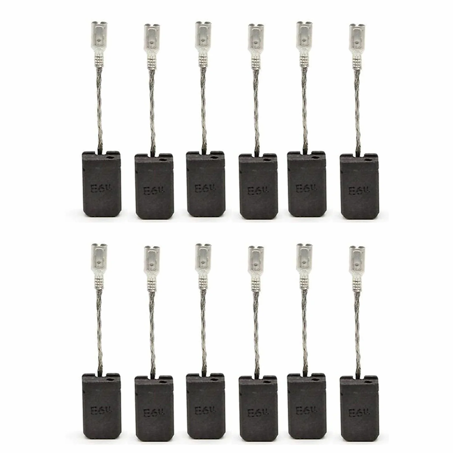 Lot de 12 balais de charbon de rechange pour moteur électrique Bosch GWS 1000 1100 1400
