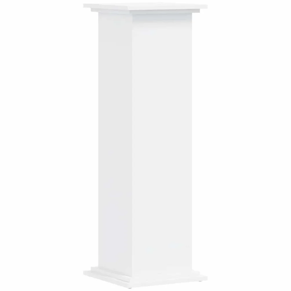 vidaXL Support pour Plantes Blanc 33x33x100 cm Bois d'ingénierie