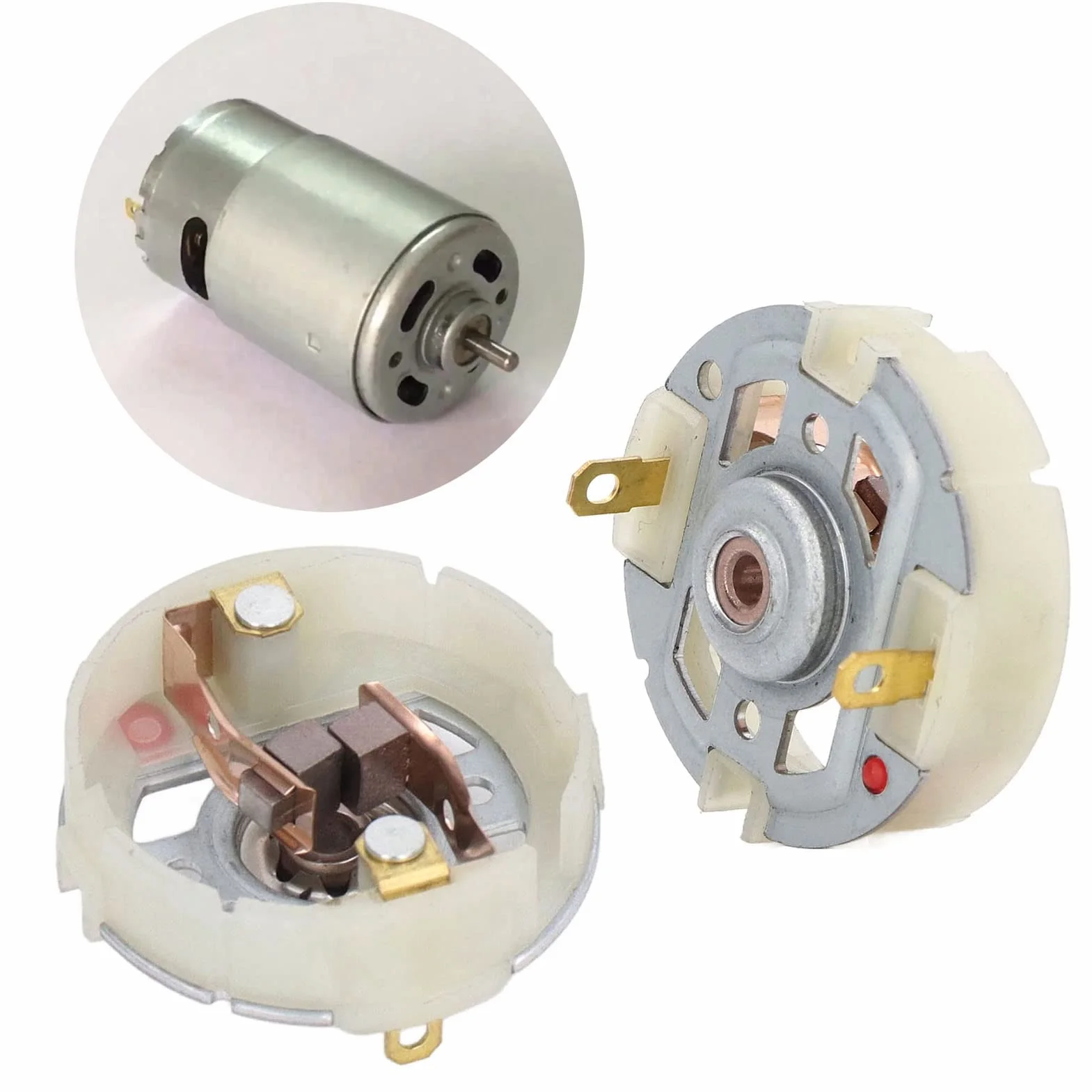 Support Balai Charbon Moteur RS550 2 Pièces pour Perceuse Visseuse