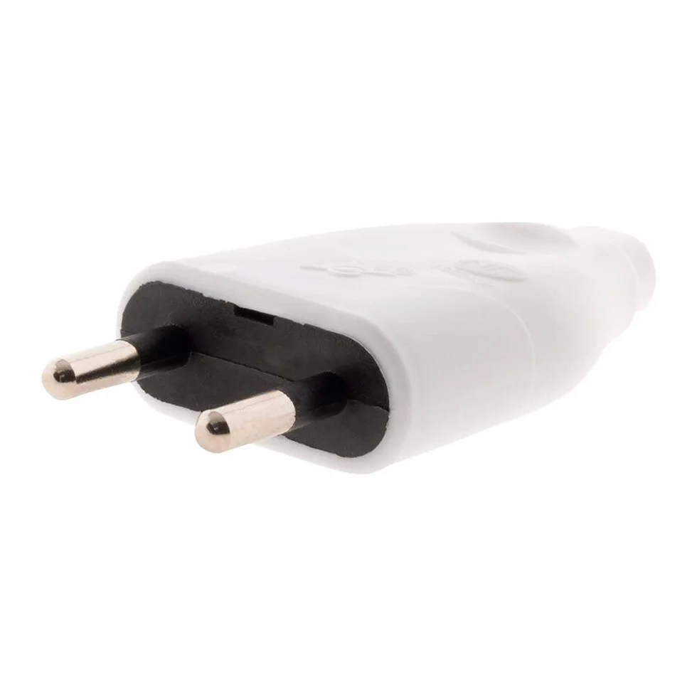 Zenitech Fiche mâle 2P 6A blanc