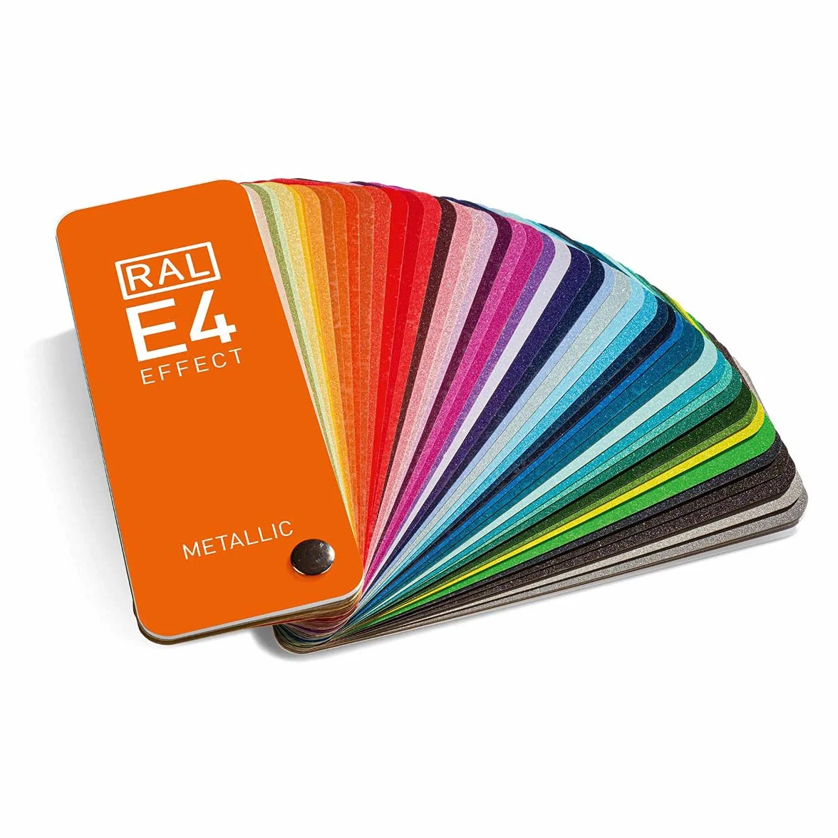RAL E4 Nuancier de Couleur 70 Teintes Métalliques Échantillons Couleur Pleine Page Brillants