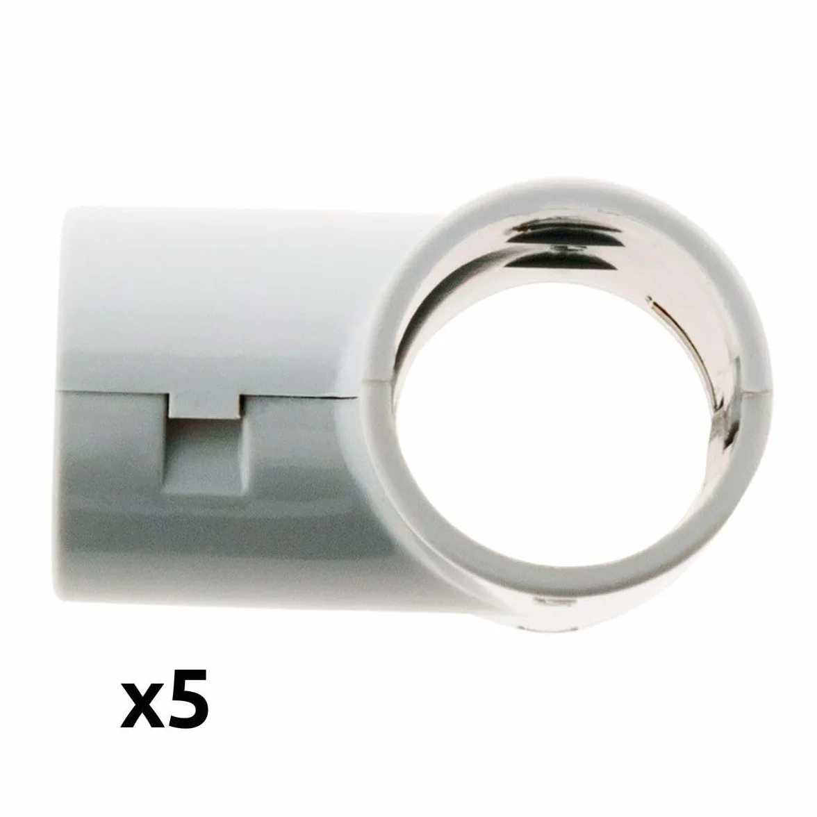 Zenitech Lot 5 Tés pour Tube IRL Ø25mm Gris
