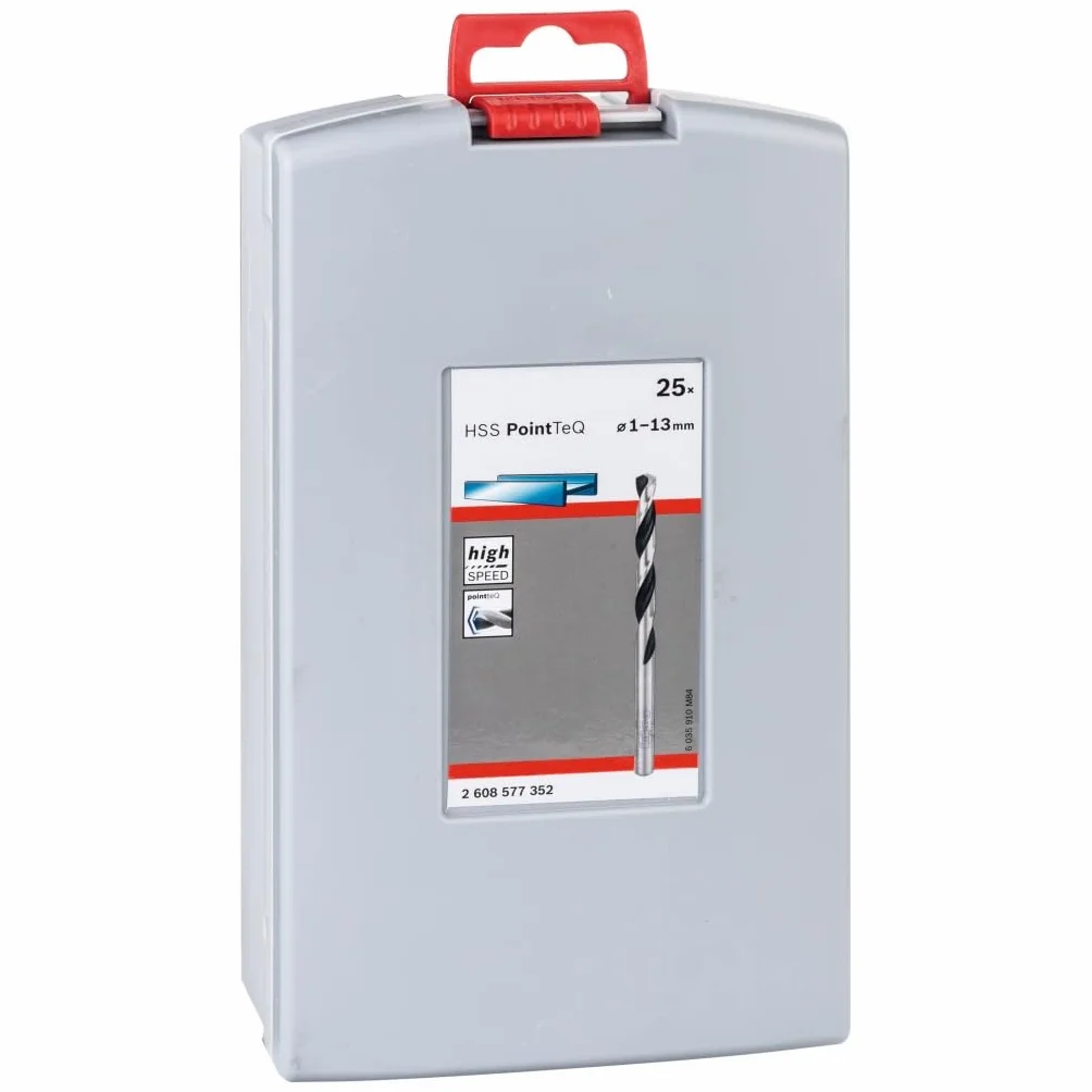 Bosch Professional Ensemble de 25 forets hélicoïdaux HSS PointTeQ pour métal ProBox