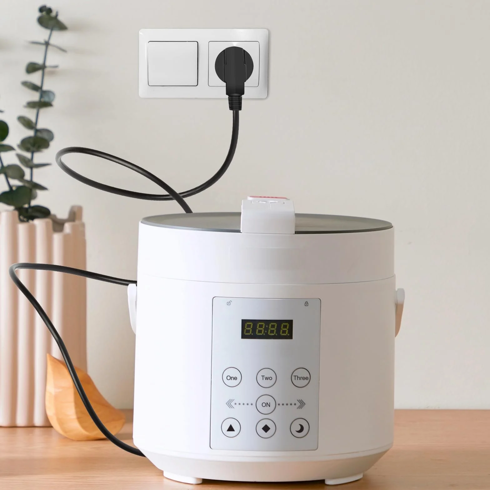 Fiches Schuko Prise Electrique Male 250V 16A Etanche Exterieur Fiche Coudée Mise à la Terre Nero