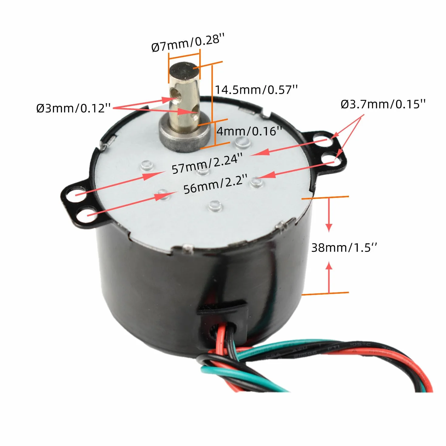 CHANCS Moteur synchrone à aimant permanent 50KTYZ 220V 1-1.2RPM
