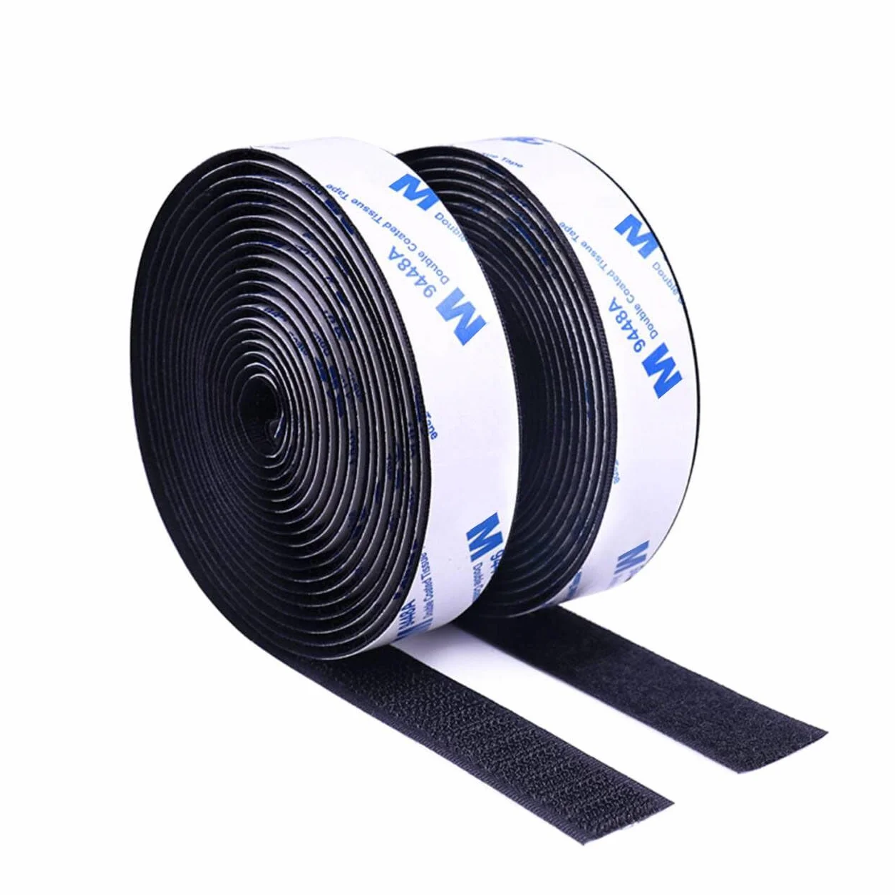 Ruban Autocollant Auto-Adhésif à Crochets et Boucles 3M 9448A 2CM x 3M 2 Rouleaux