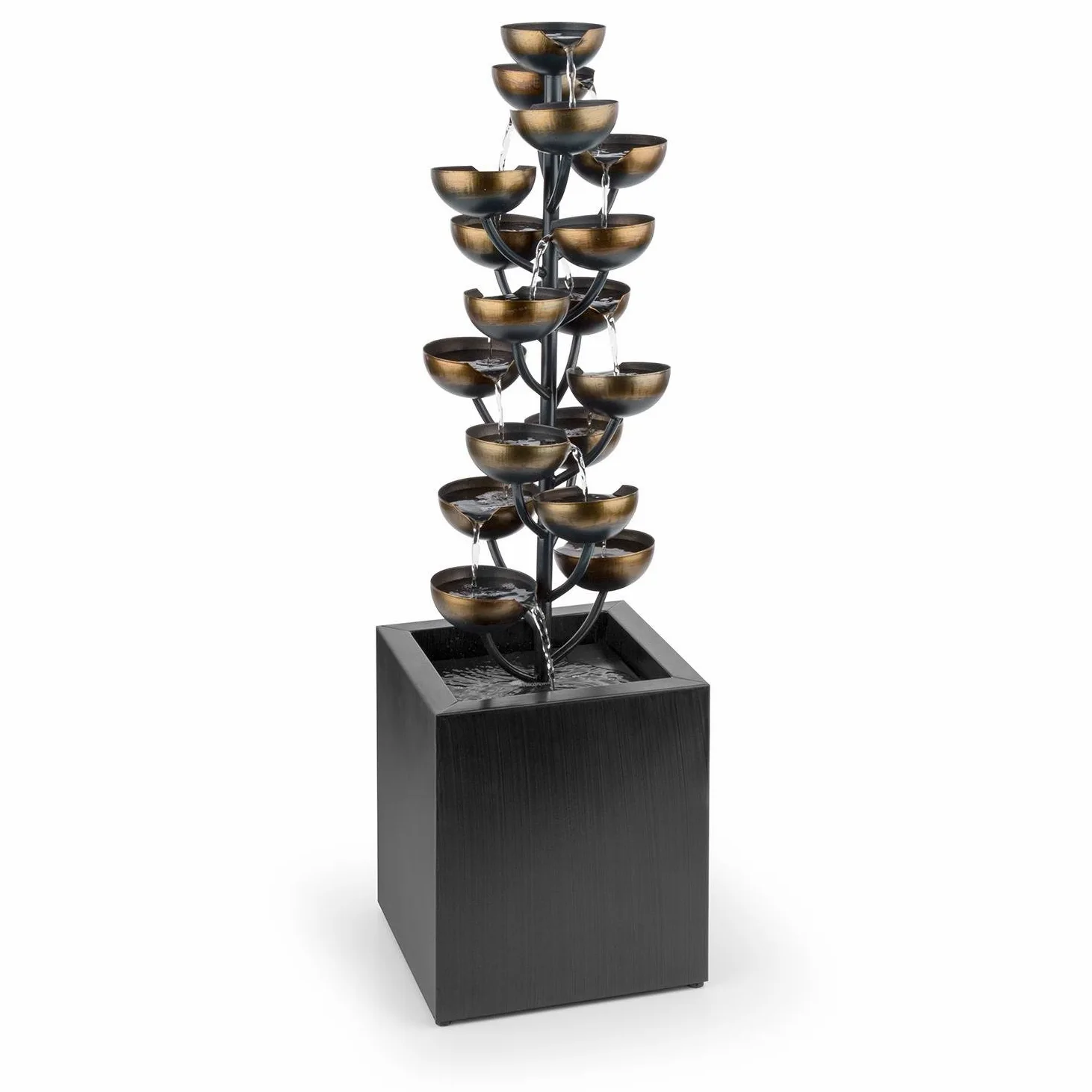 blumfeldt Joshua Tree Fontaine de Jardin à Jet d'eau (Pompe de 7 W, câble de 10 m, Convient à Une Utilisation en intérieur ou en extérieur, Circulation constante d'eau)