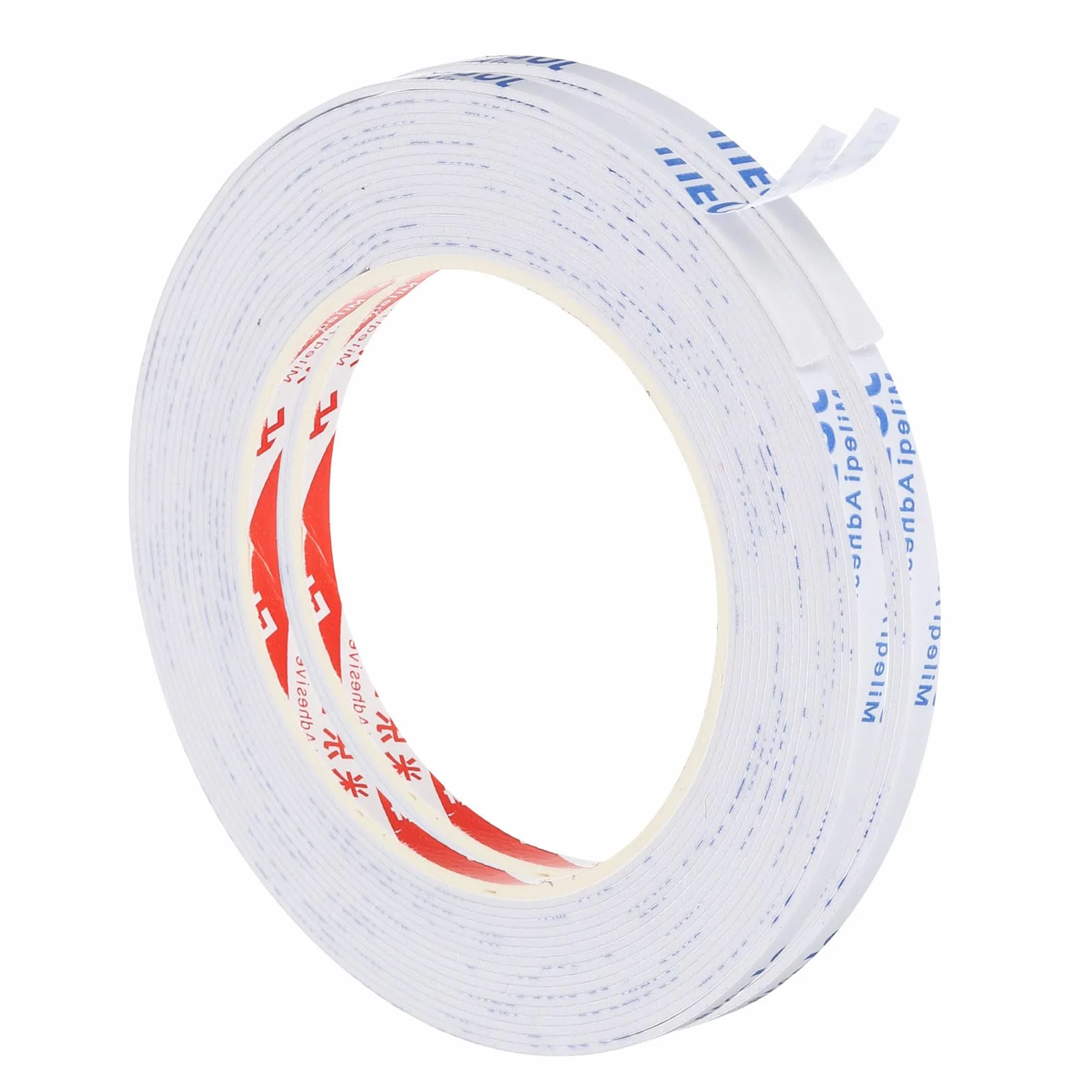 PATIKIL Ruban en Mousse d'Étanchéité 5m 2 Paquets 5mmx1mm Bande Adhésive Simple Face Portes Fenêtres Isolation Tuyaux Blanc