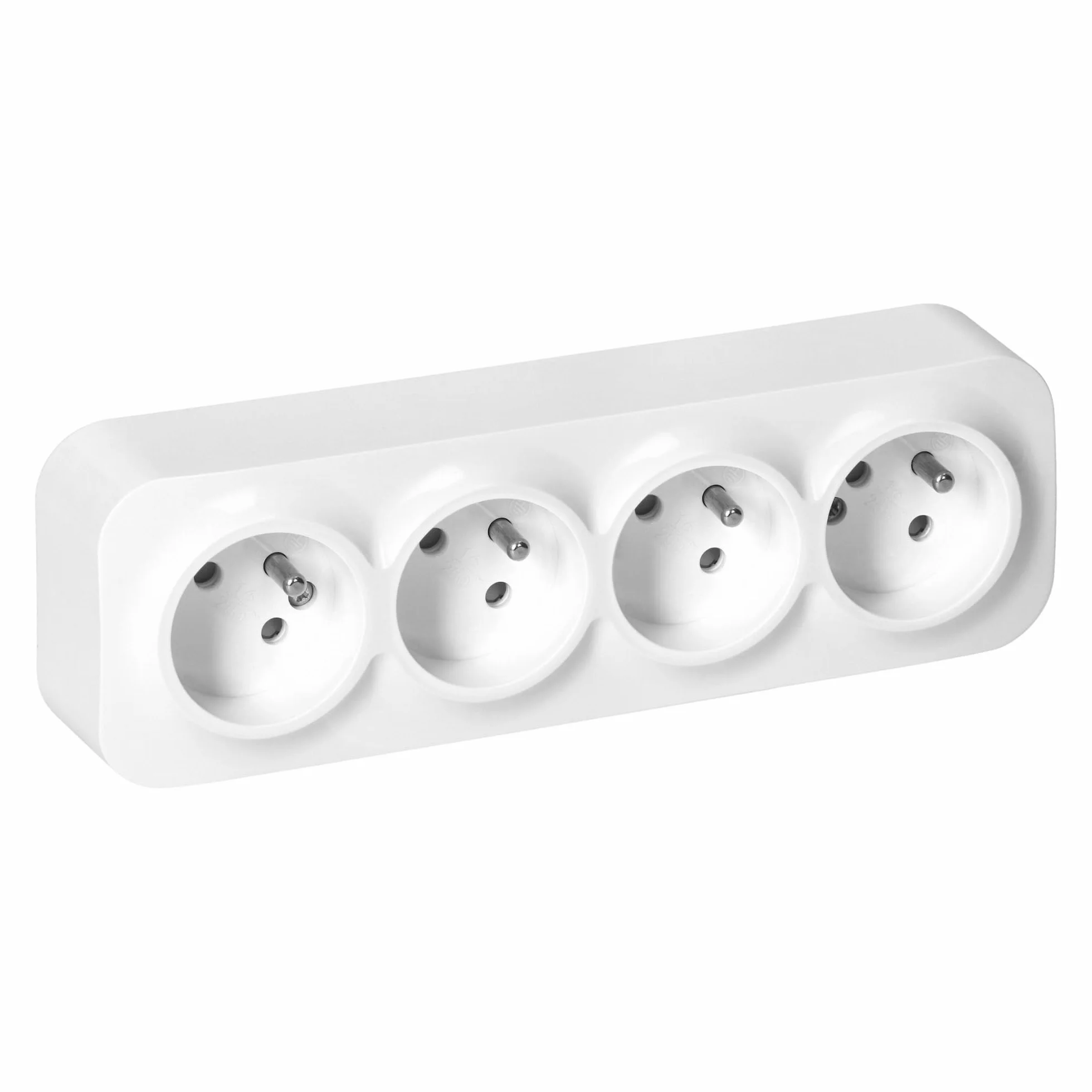 Bloc Prise Murale 4 x 2P+T 16A 230VAC IP20 Version Francaise