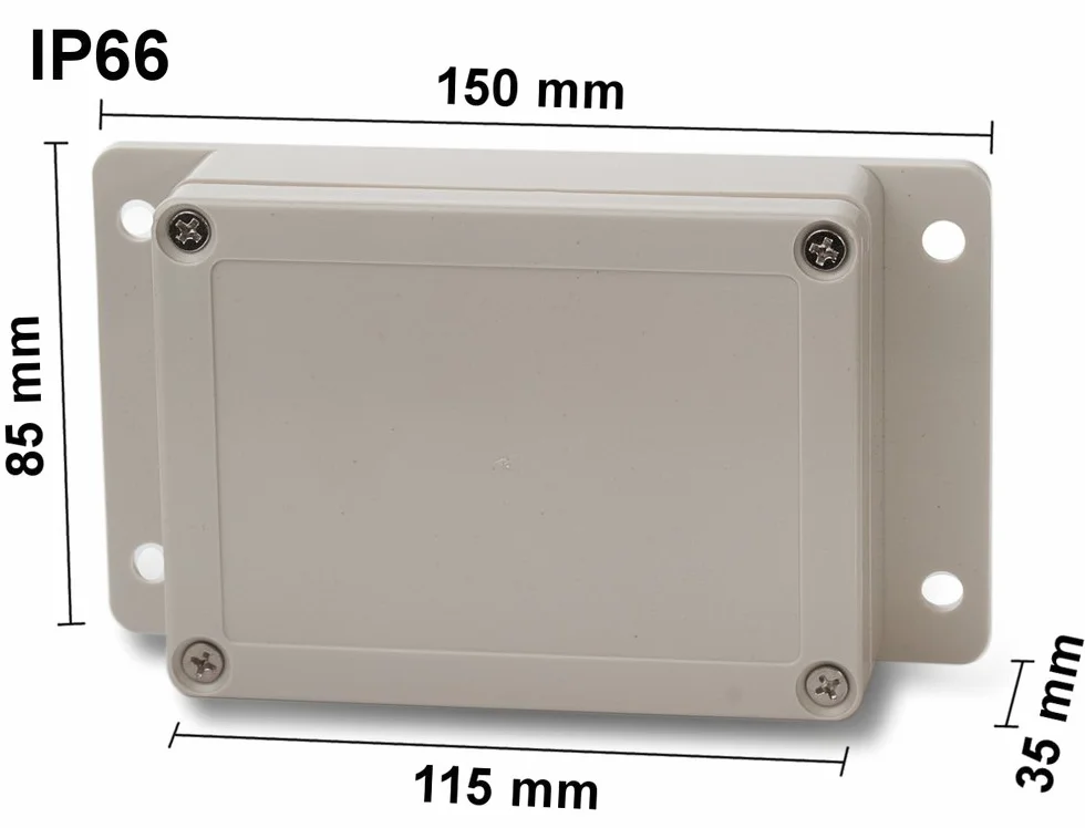 EDI-TRONIC boîtier en plastique ABS industriel 115x85x35mm IP66