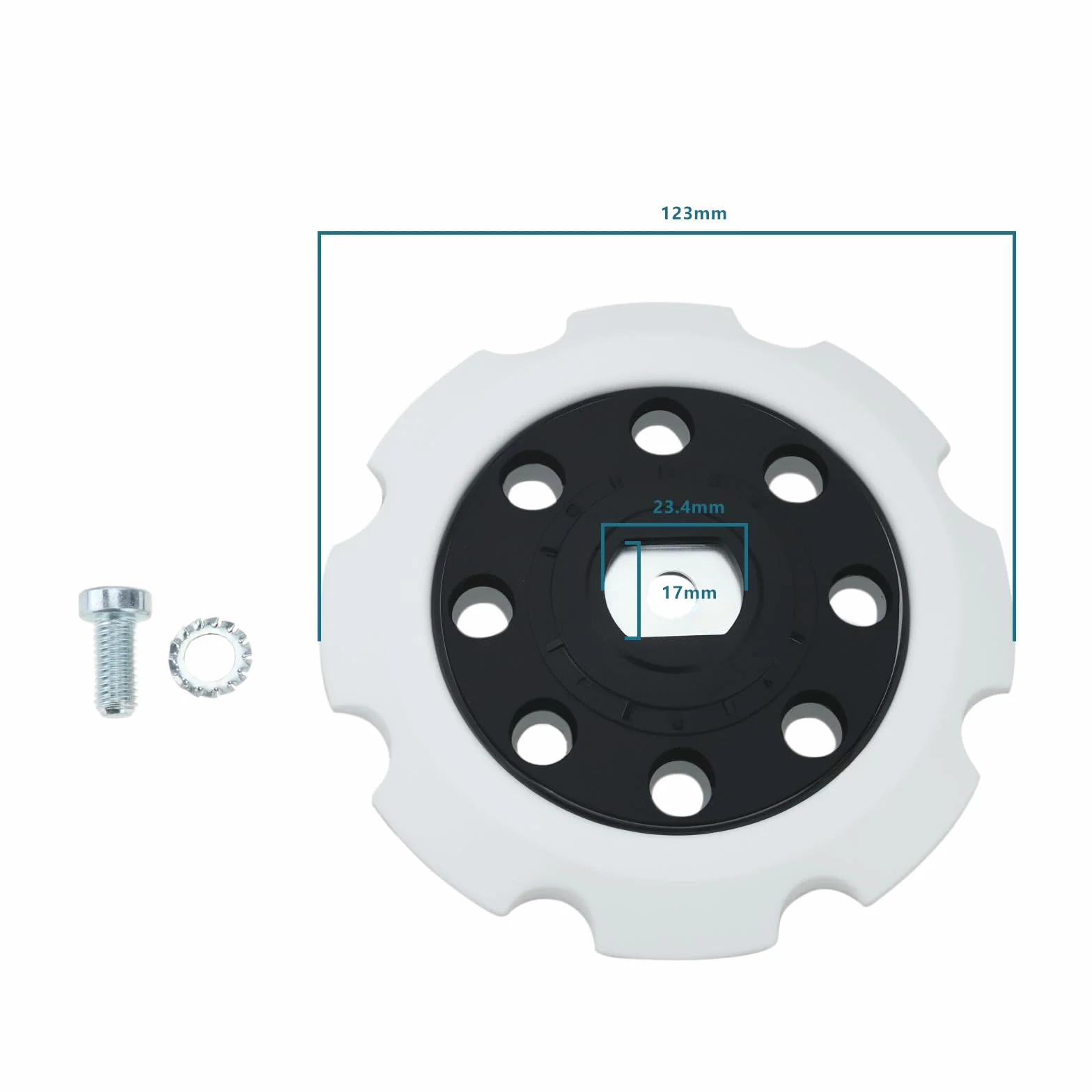 Makita Tampon de Support 5 Pouces 125 mm Pièce de Rechange pour Polisseuse Orbitale PO5000C PO6000C DPO500Z DPO600Z