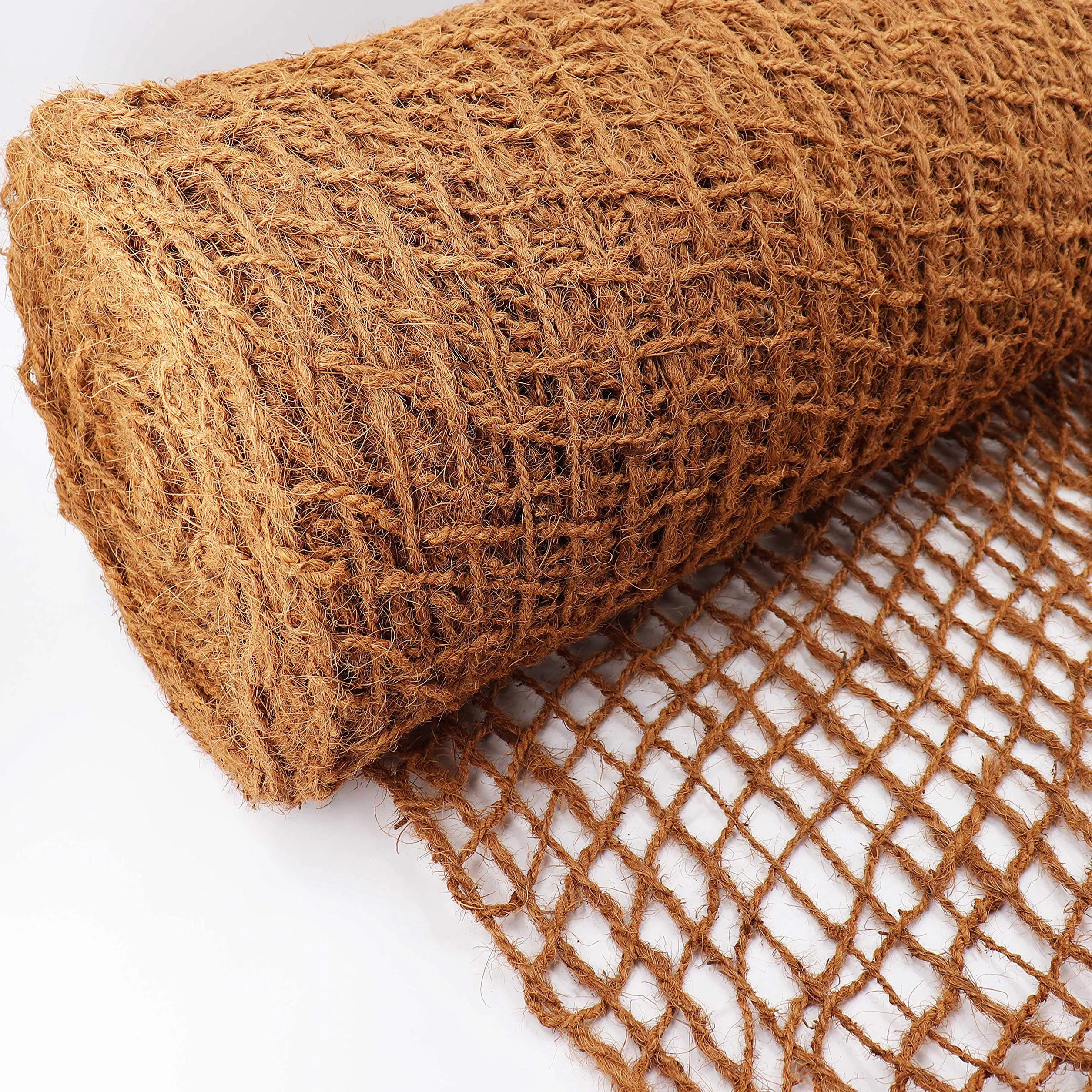 Natte de bordure de bassin en fibre de coco 15m x 1m 450g, liner anti-érosion pour jardin