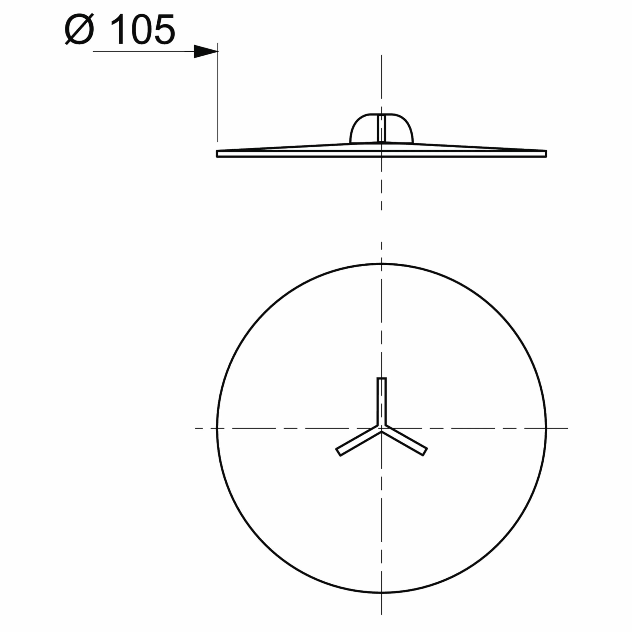 Wirquin Bouchon universel Frisby ø 105 mm blanc