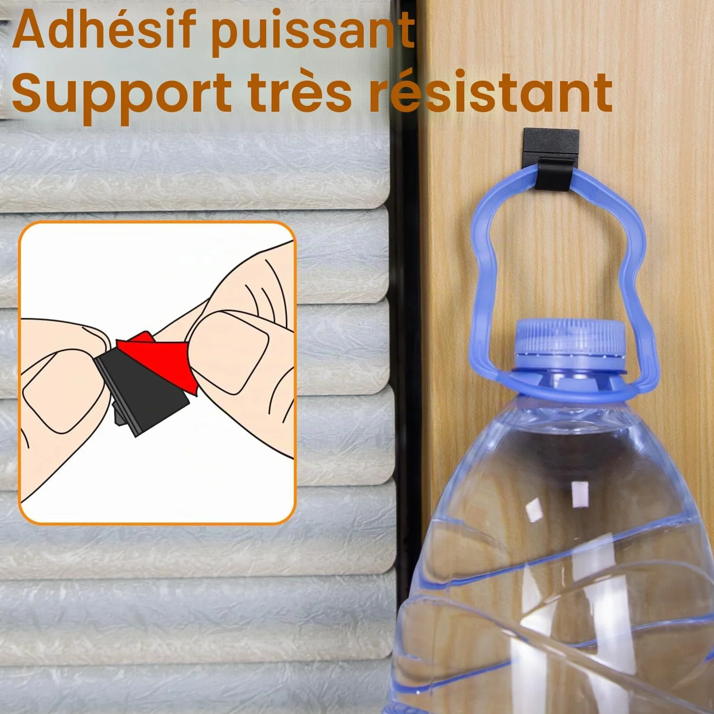 SOULWIT® Lot de 50 Clips de Gestion de câbles Auto-adhésifs