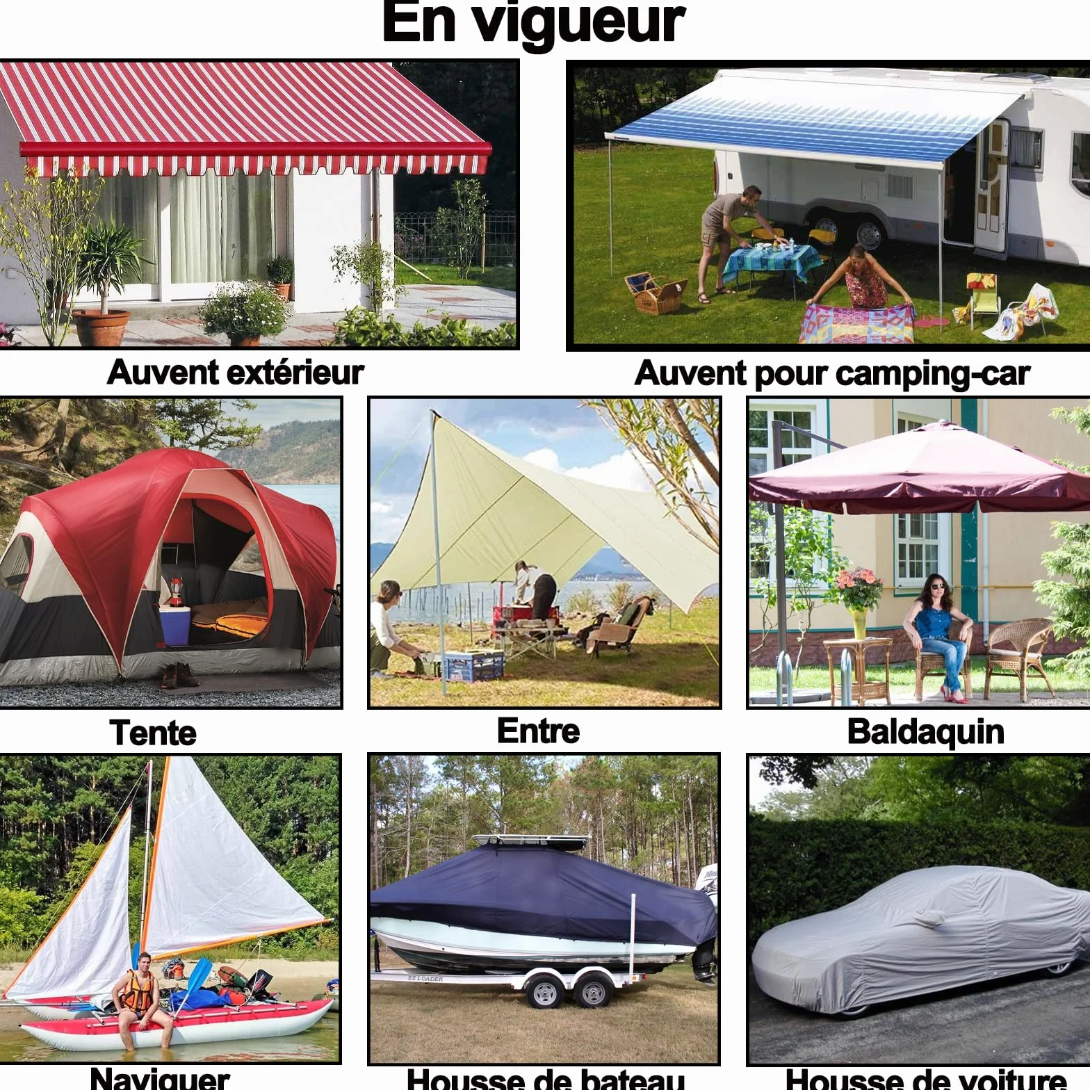 Ruban de réparation imperméable résistant aux UV 12 cm Blanc pour auvents bâches tentes