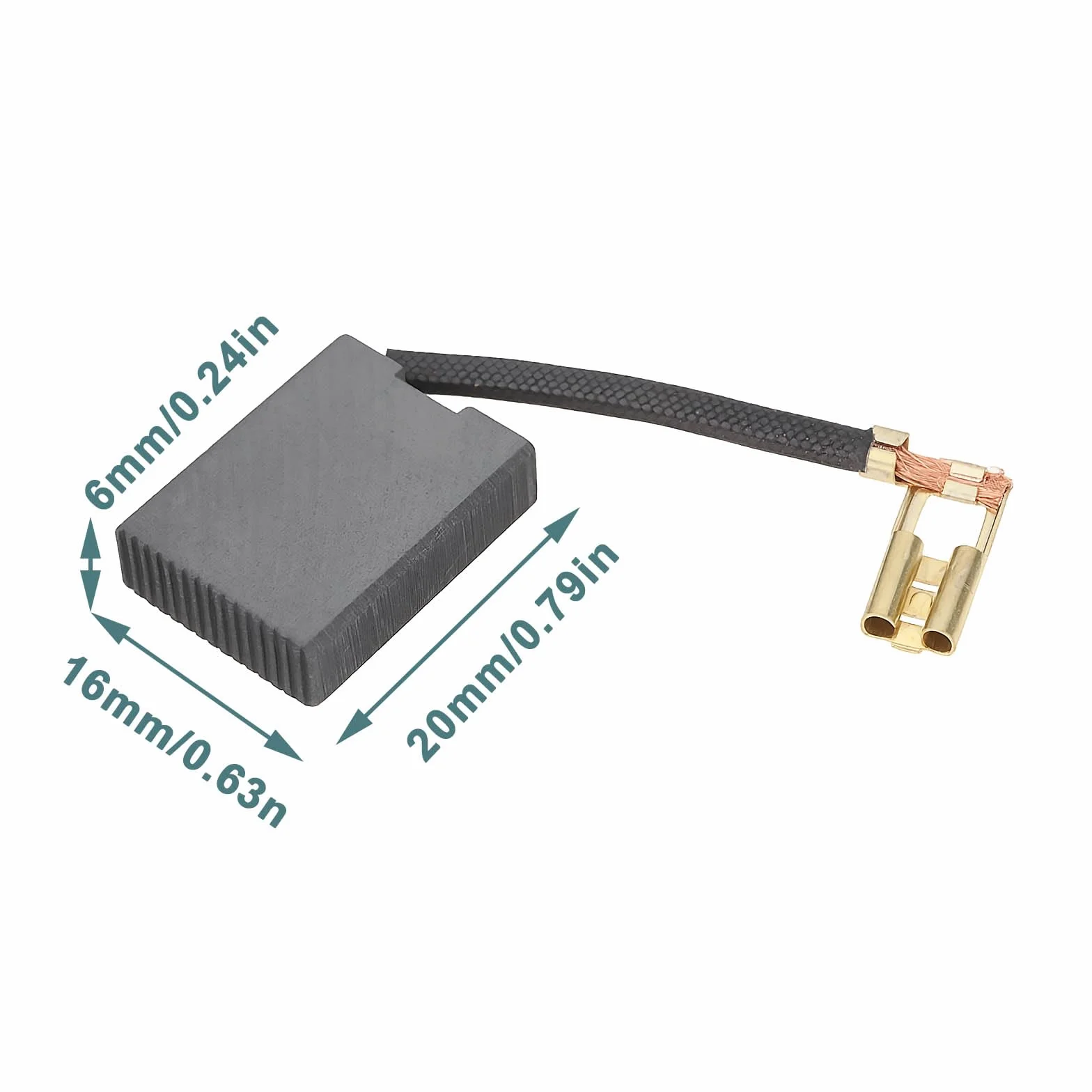 EMSea Balais de Charbon 6x16x20 mm Compatible Milwaukee AG22-230 AGV22-230 AGV22-230DMS AGV22-180E AG 22-18
