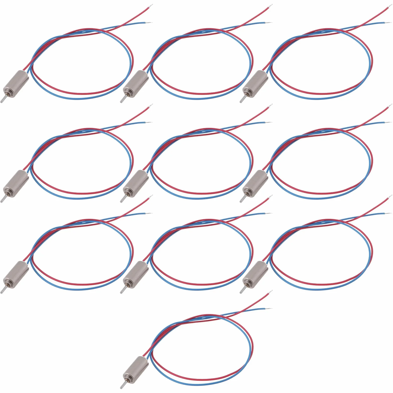 Lot de 10 micro moteurs sans noyau DC 4,5 V 0,12 A 32250 tr/min 4 x 8 mm