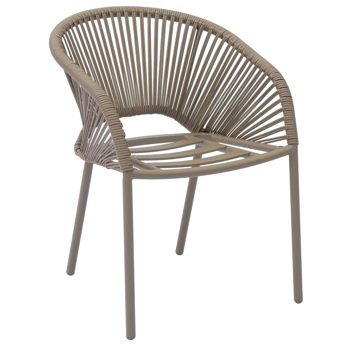 Hespéride - Fauteuil de Jardin oryon empilable café