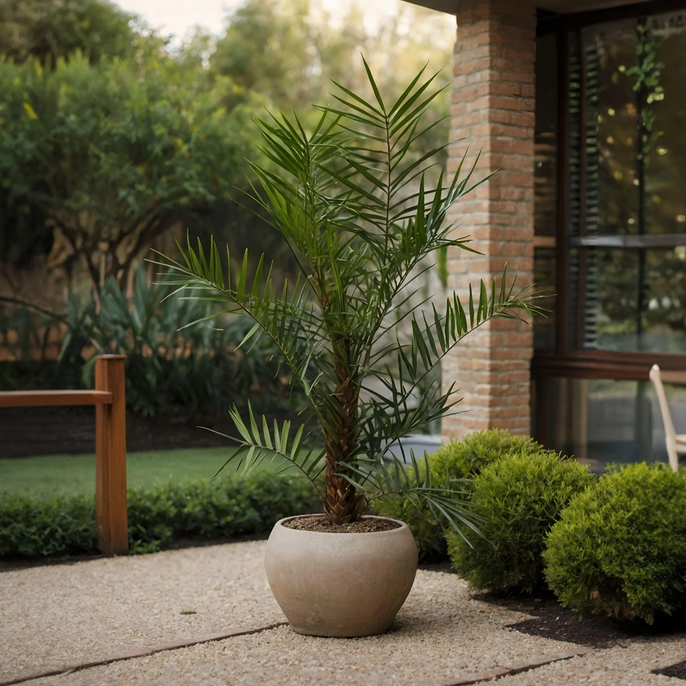 Plant in a Box Phoenix Canariensis Hauteur 80-100cm Set de 2 Palmier des Canaries Pot 19cm