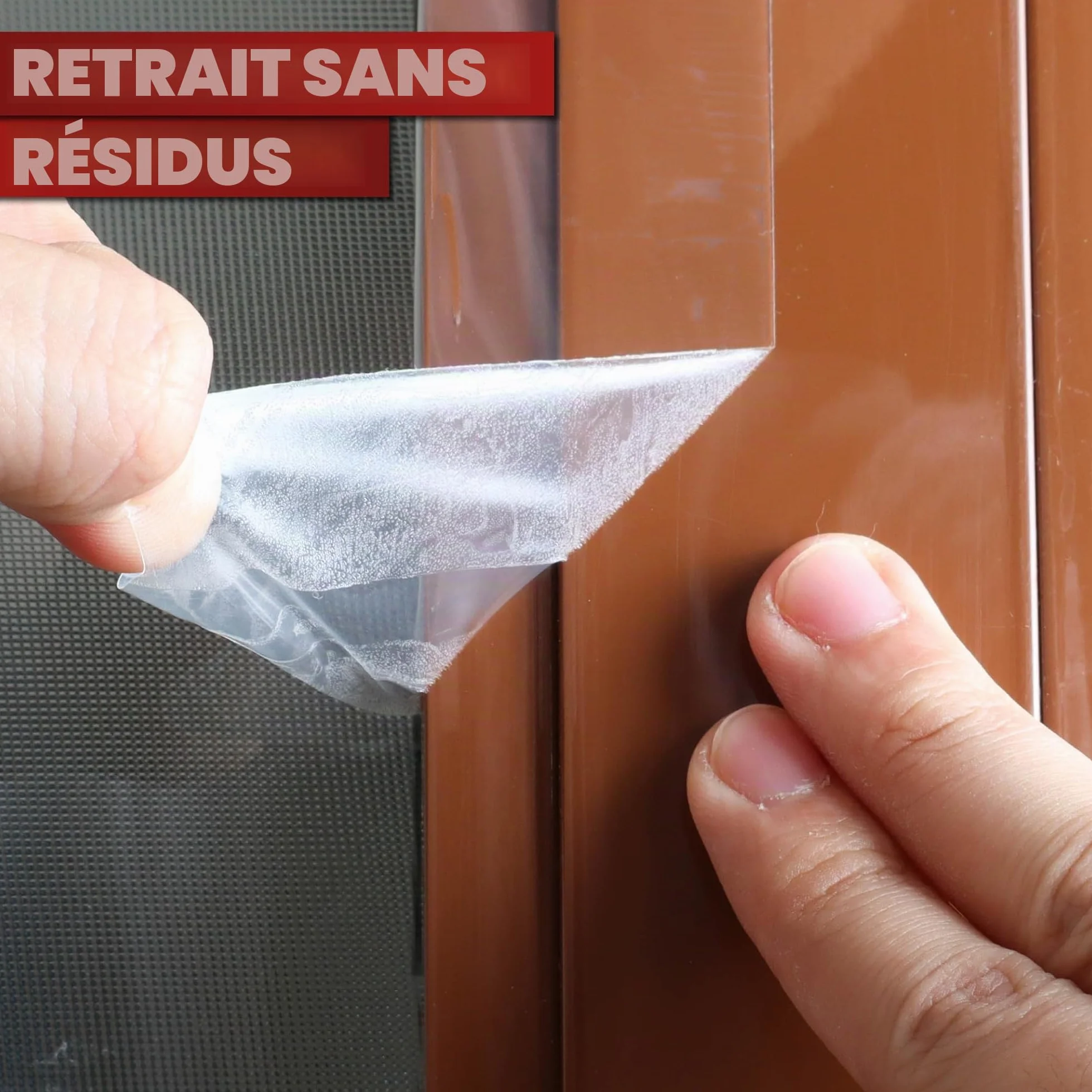 XFasten Ruban d'étanchéité transparent pour fenêtres 2 pouces x 30 yards 50.8mm x 27.43m isolation courants d'air sans résidu