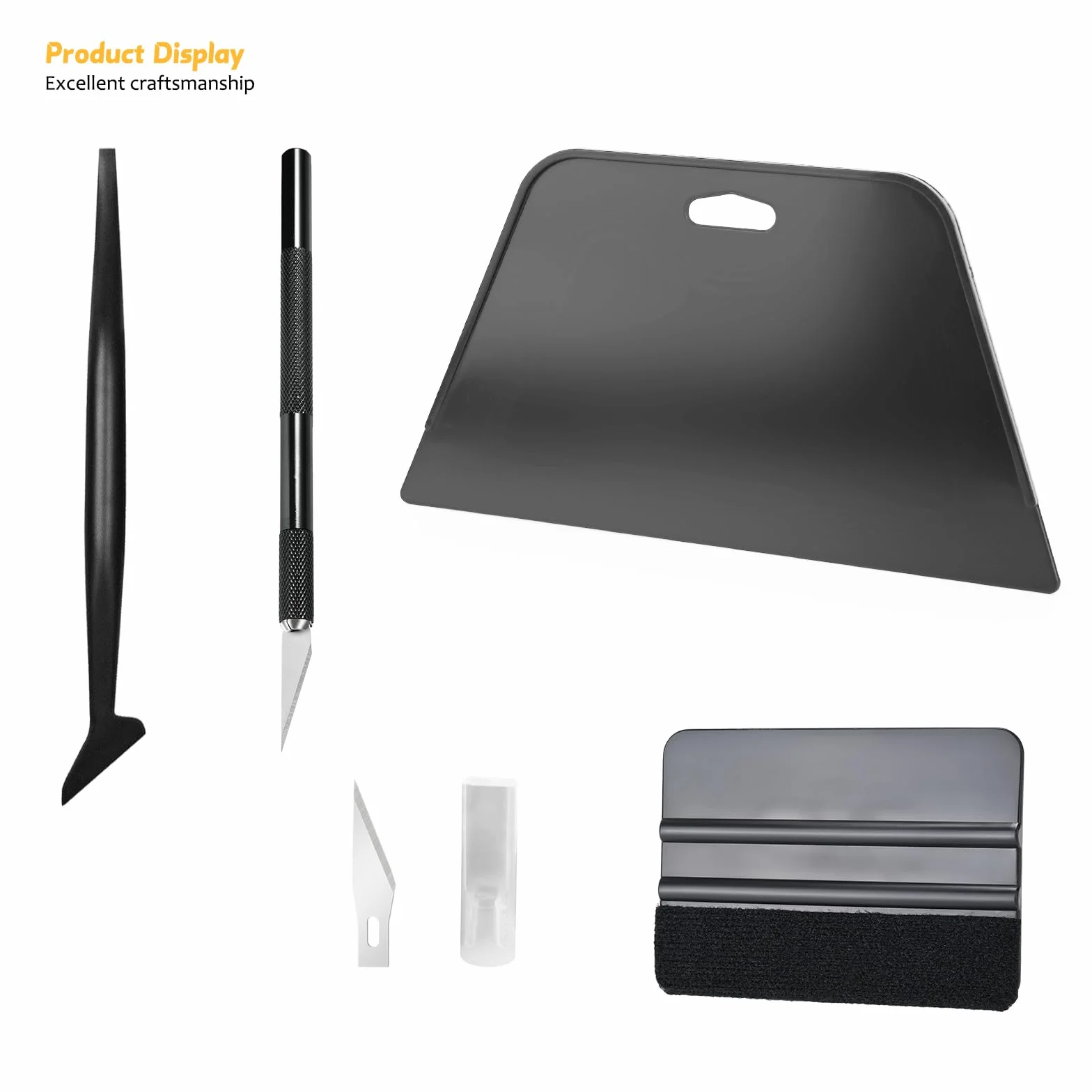 Kit de Pose Papier Peint avec Raclette Film, Scalpel et Lames, EHDIS
