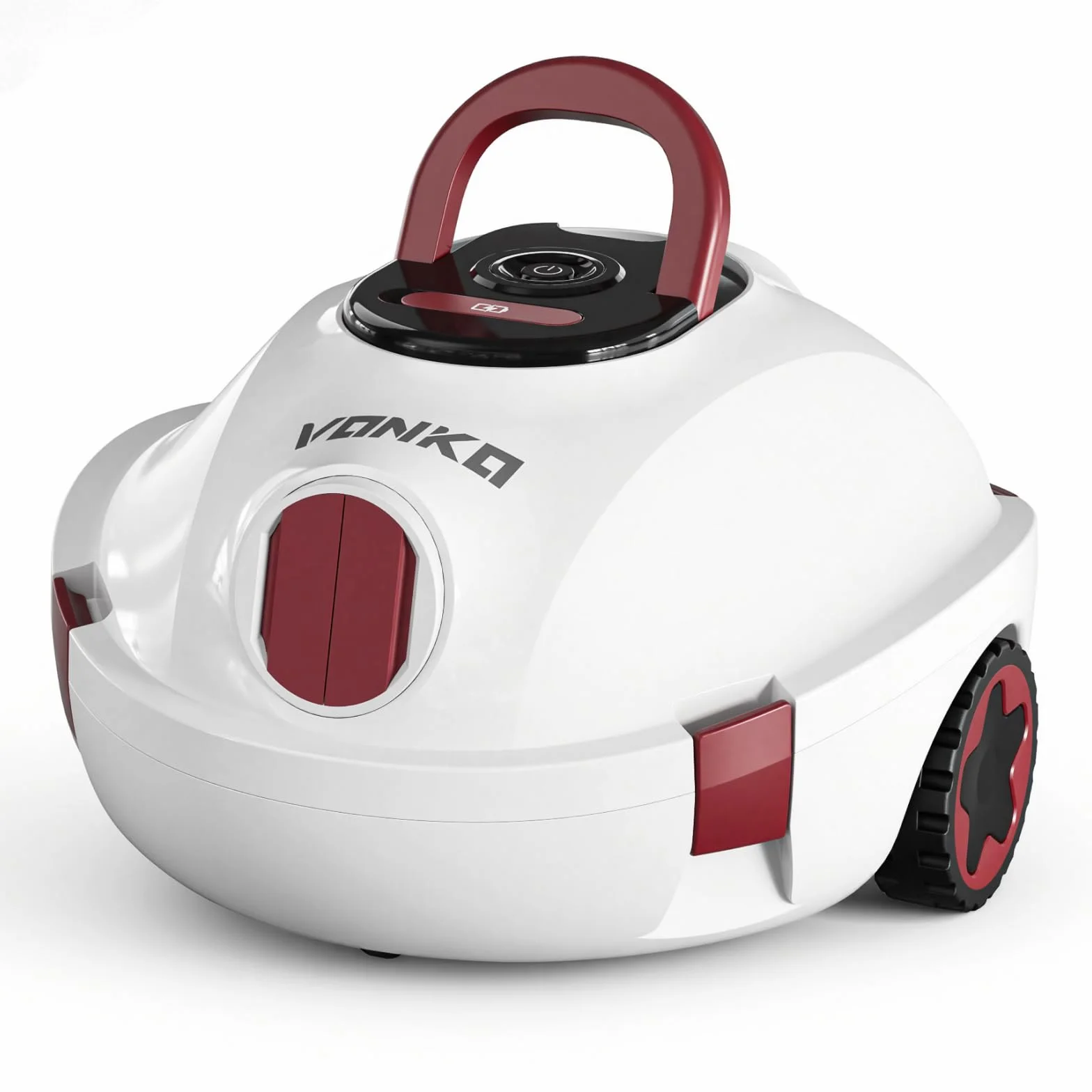 VONKO P10 Robot Piscine sans Fil, Aspirateur Automatique Piscine Hors Sol, Autonomie 100 Min, Blanc ivoire