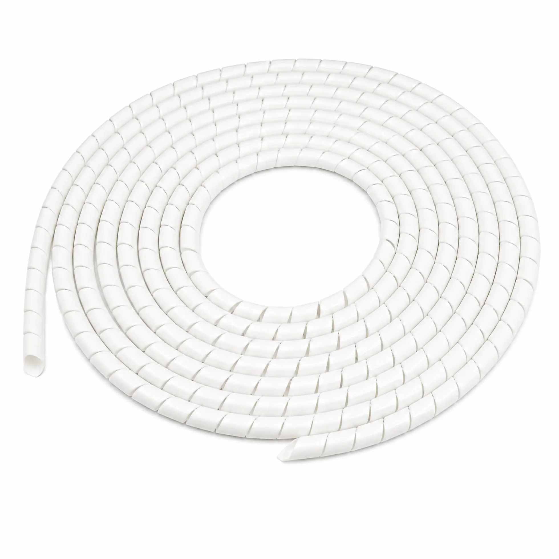 Gaine de câble spirale Blanc 12 mm 5 m