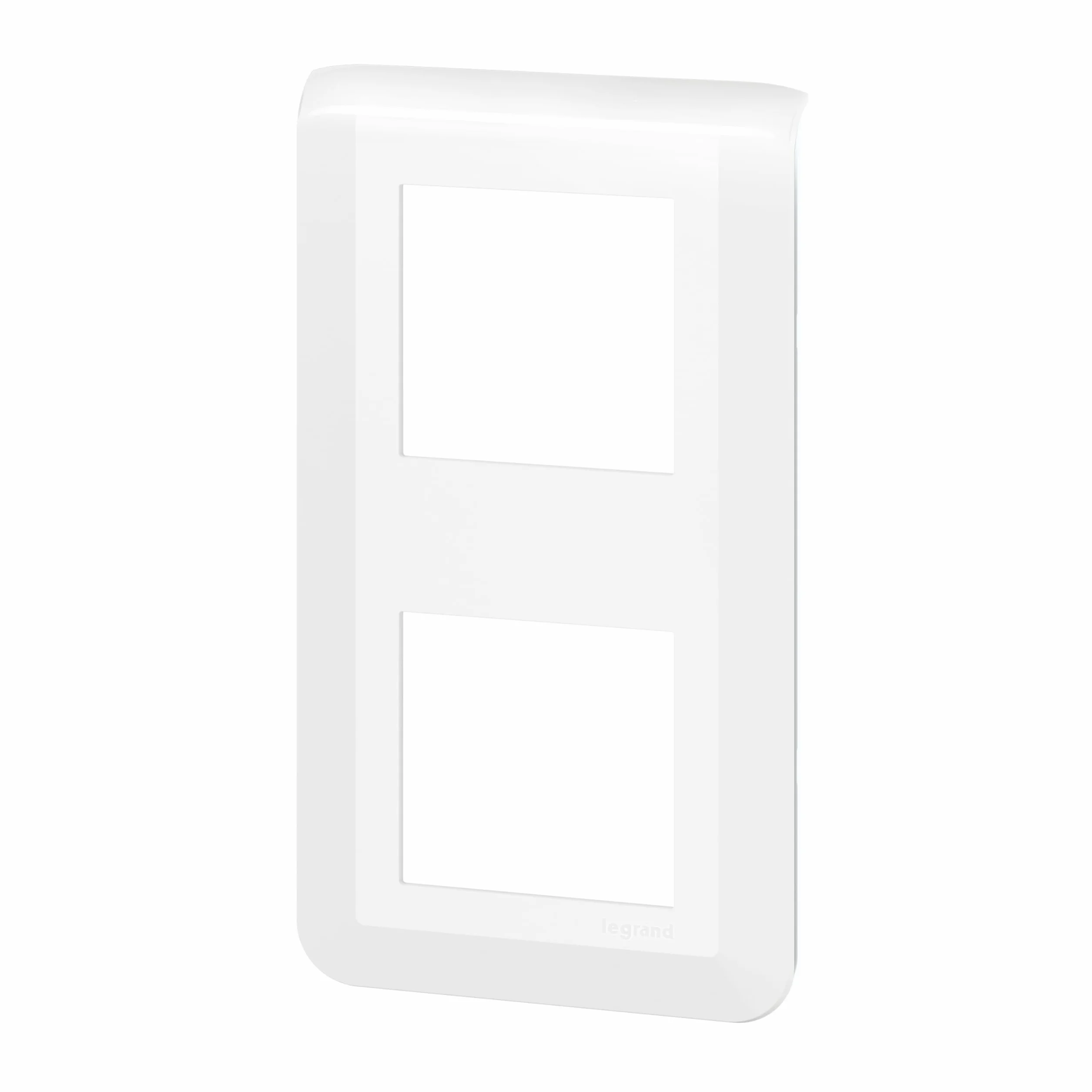 Legrand Mosaic Plaque de Finition Verticale 2x2 Module Blanc 078822L
