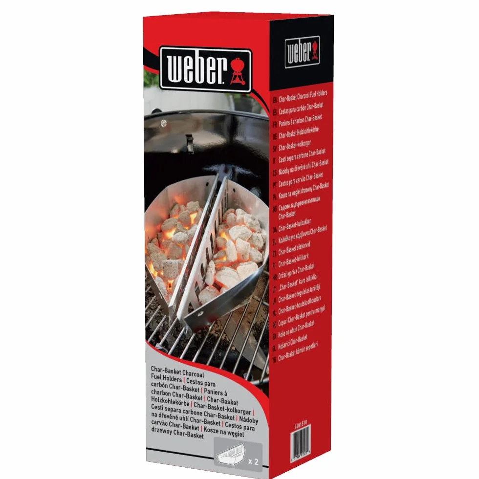 Weber Paniers à Charbon pour Barbecue Kettle Argent