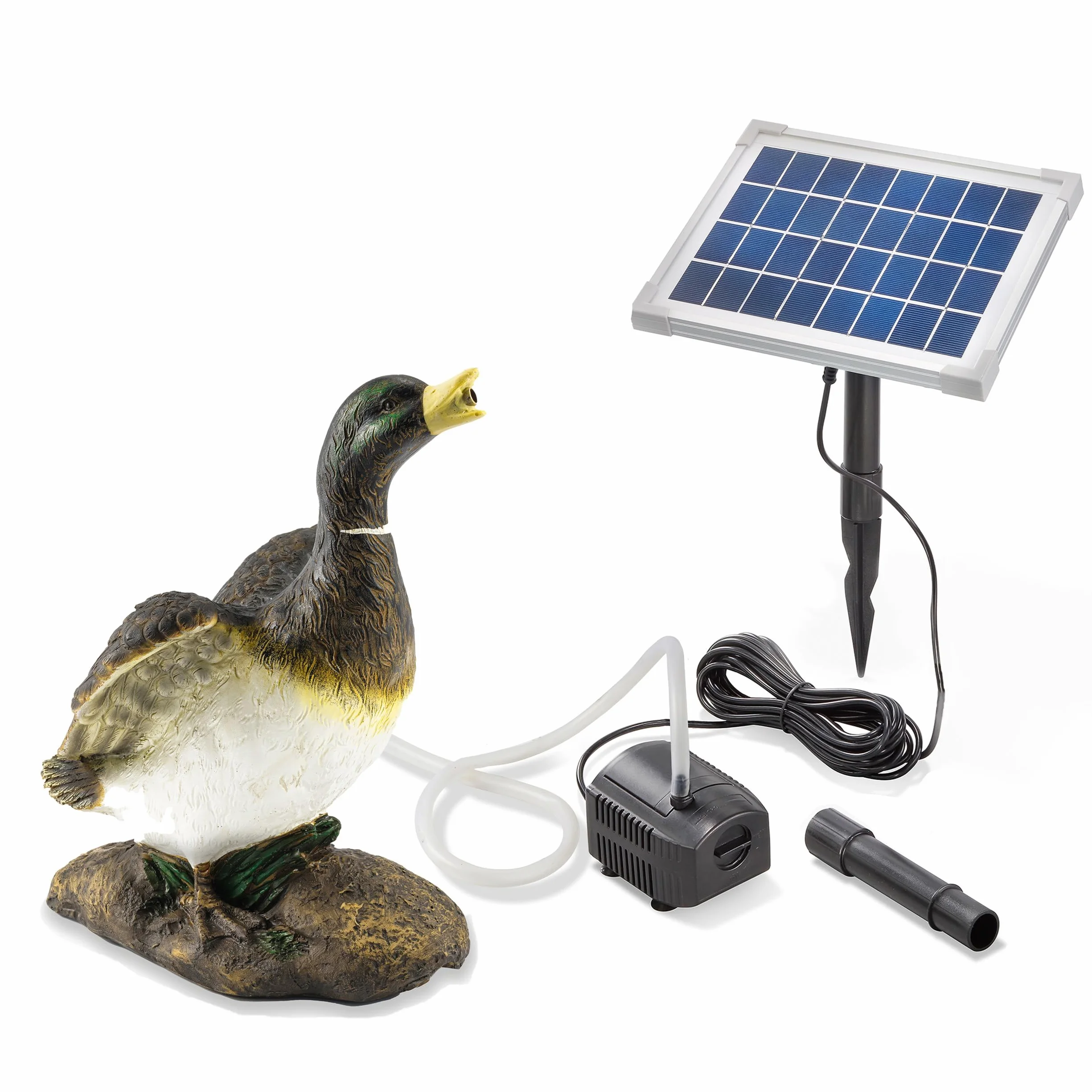 Esotec Gargouille Canard Pompe de Bassin Solaire 5W 250 L/H 240x200x320mm