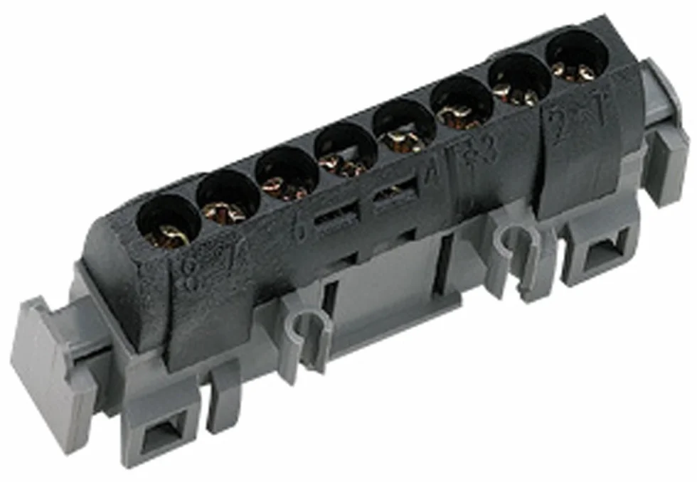Legrand bornier de répartition isolé phase 8x16mm² rail DIN