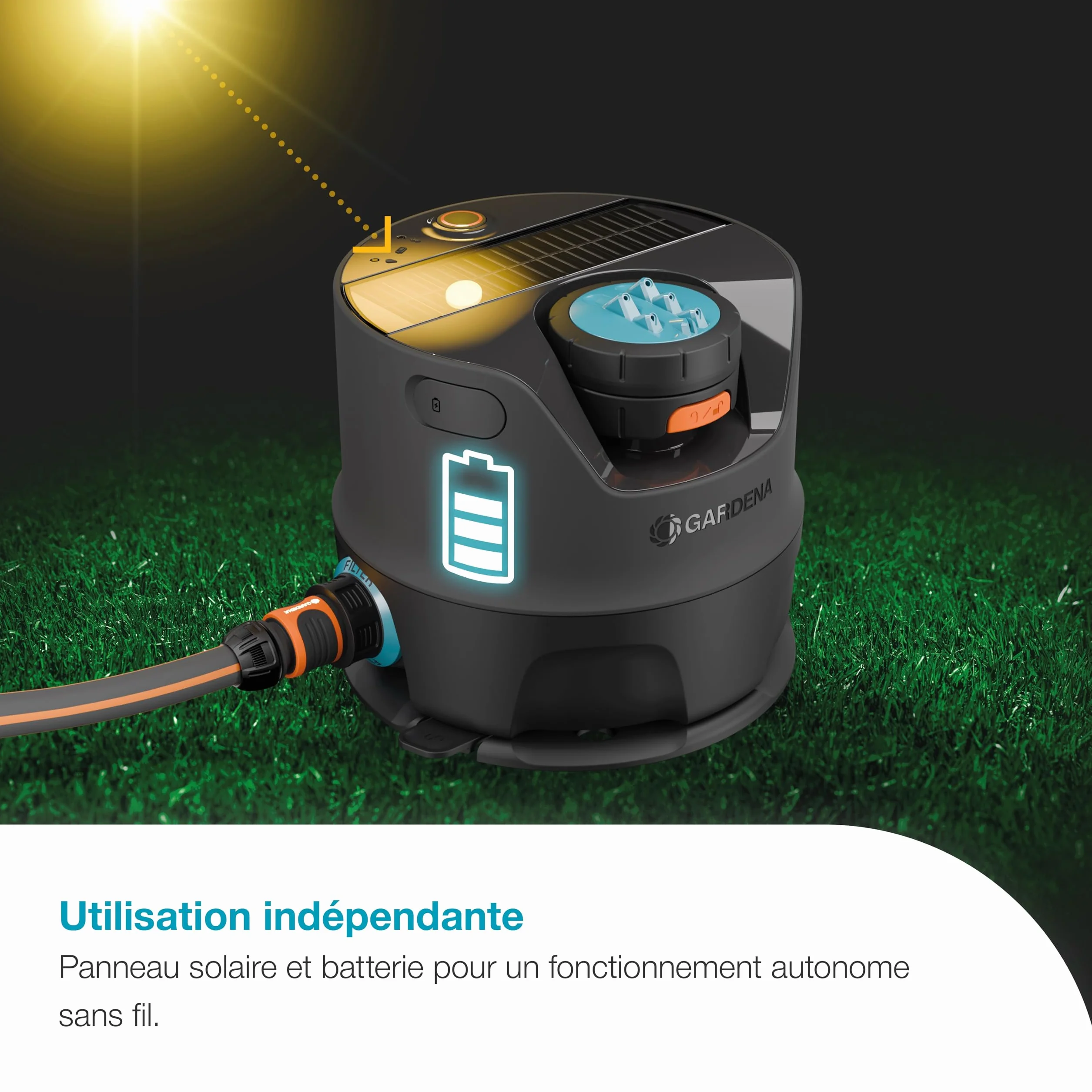 Gardena Système d'arrosage AquaPrecis solaire Bluetooth 320 m² 16000-20