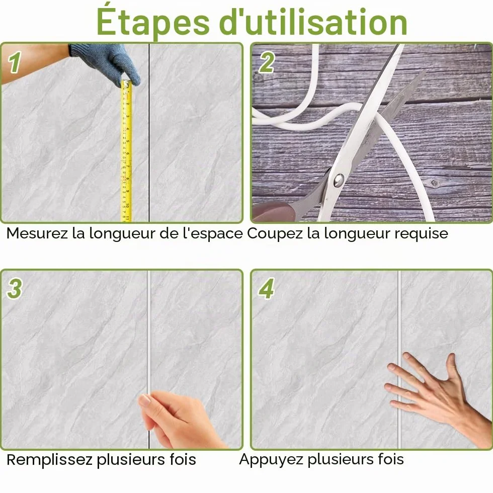 Joint d'Étanchéité en Mousse de Silicone Ø 4mm x 10m, Cordon en Caoutchouc Éponge EPDM pour Portes et Fenêtres