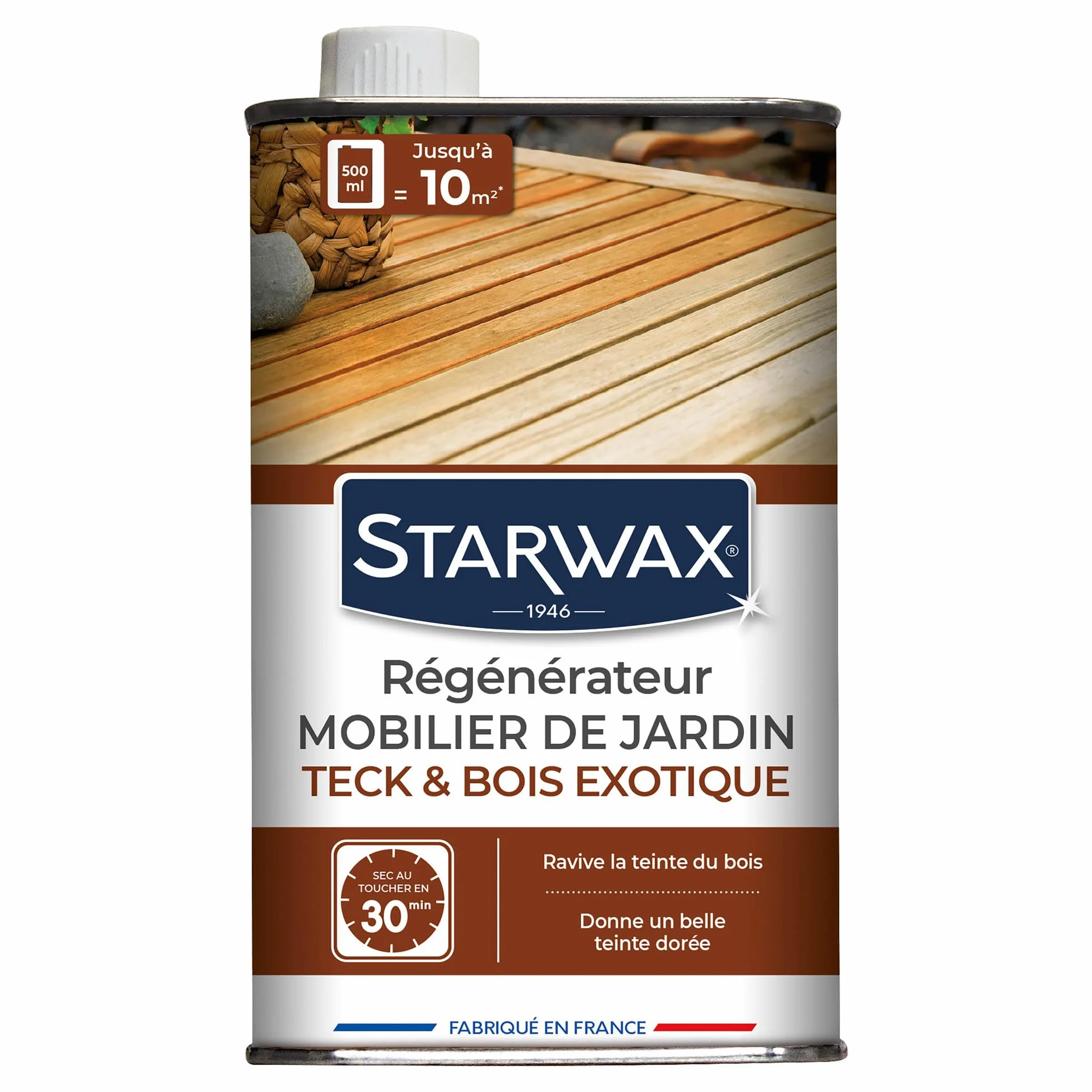 STARWAX Régénérateur Teck Bois Exotiques 500ml Jusqu'à 10m²