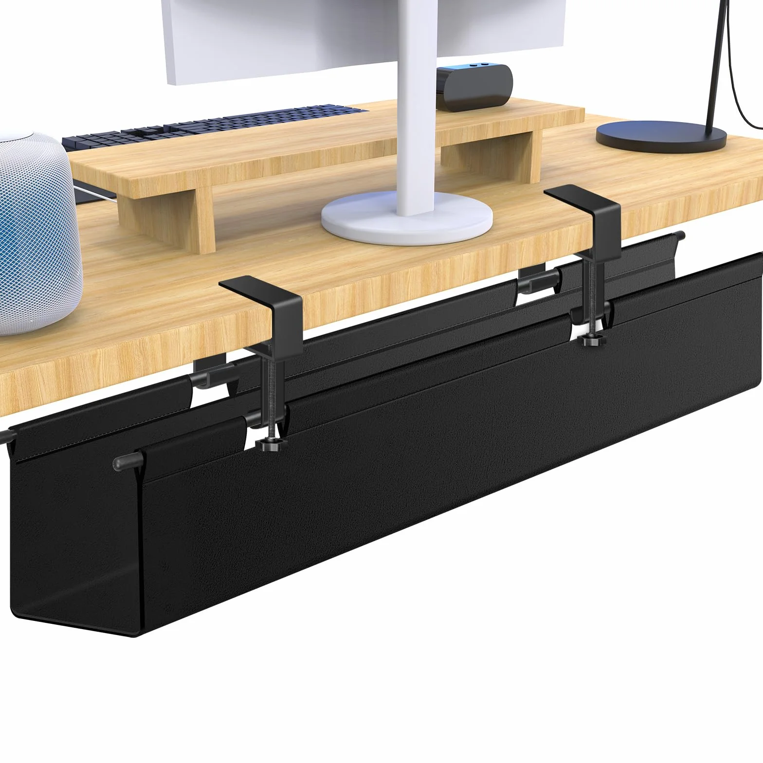 Perçage Gratuit Cable Management Bureau 70cm Table Organiseur Flexible Fixation Imperméable