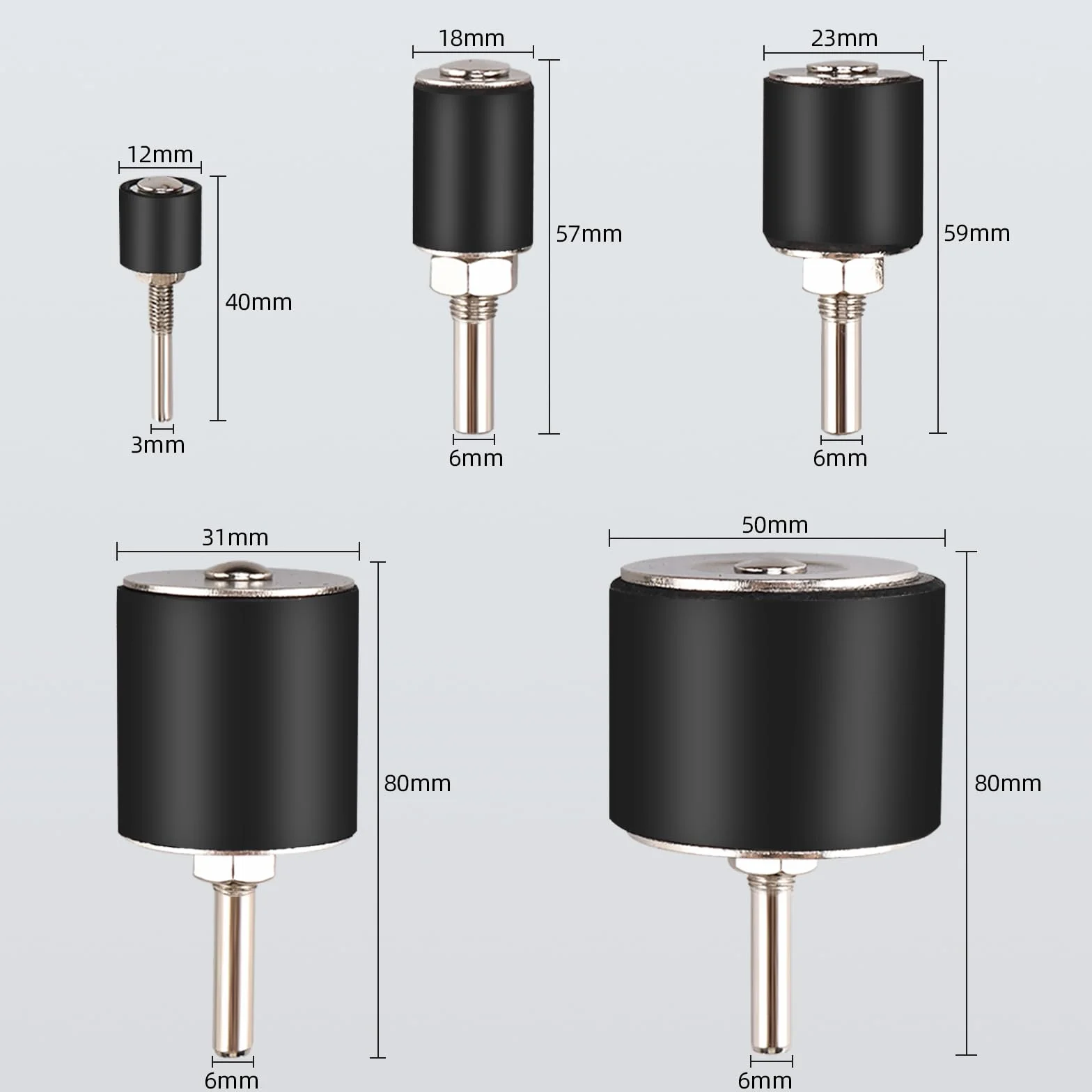 FreeTec Tambour de Ponçage 25pces Manchon Abrasif 80 120 Grain pour Ponceuse Ø12-50 mm