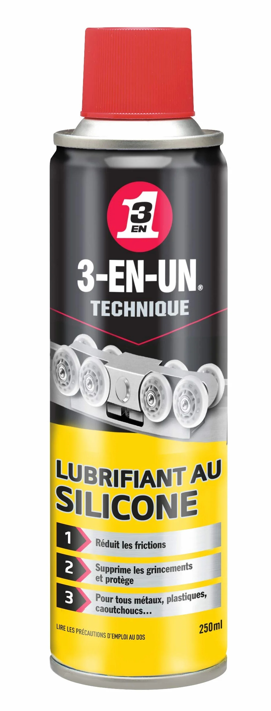 Lubrifiant Silicone Aérosol 250 ML Anticorrosion Compatible Matériaux