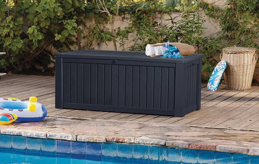 KETER Coffre de rangement extérieur ROCKWOOD 570 litres