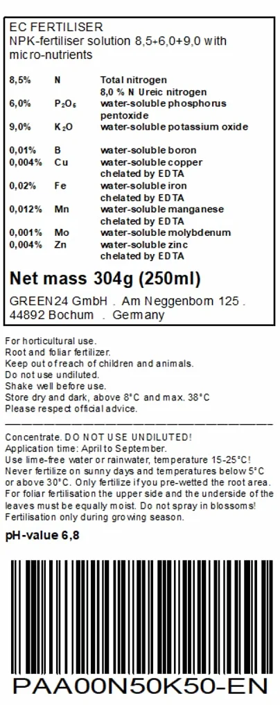 GREEN24 Engrais liquide pour palmier HighTech NPK, racine, sol, feuillage - Engrais professionnel pour plantes