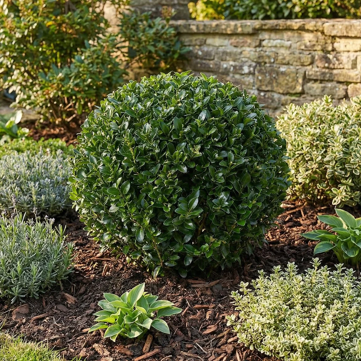 Bloomique Ilex Crenata Jenny Houx japonais Feuillage Persistant Rustique Hauteur 30-40 cm Pot 17 cm