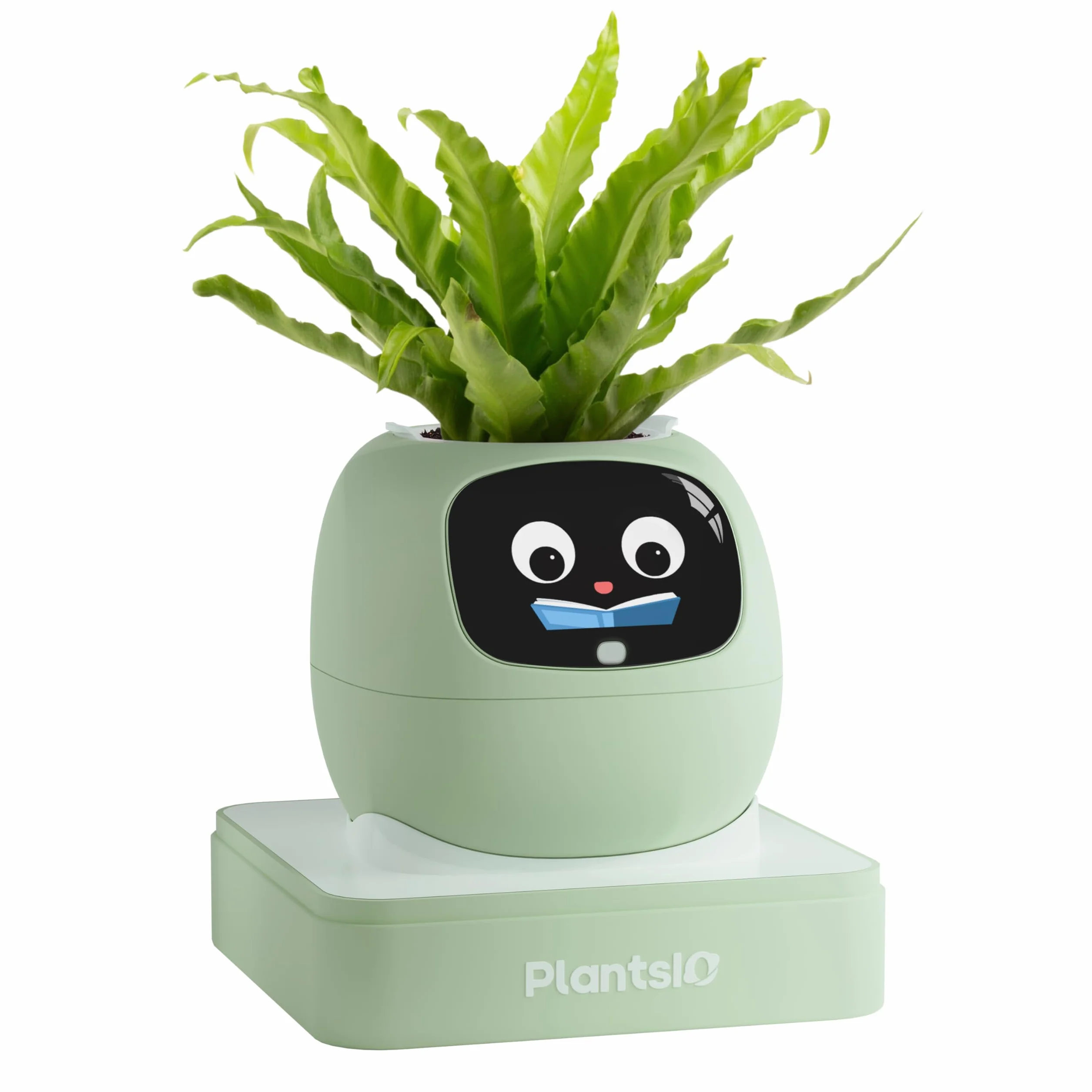 Ivy AI Pot de fleurs intelligent pour décoration de la maison, robot d'entretien des plantes (Vert)